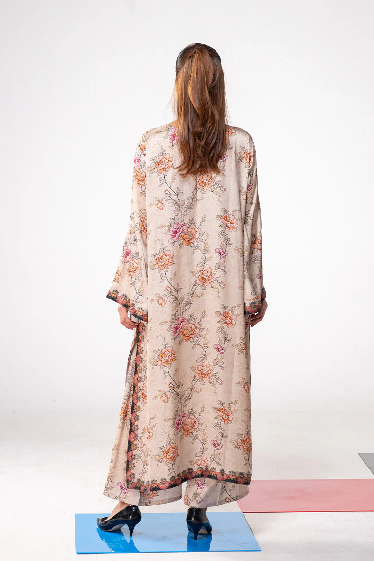 Motif Silk Printed Co-Ord Set-3978 - Image 5