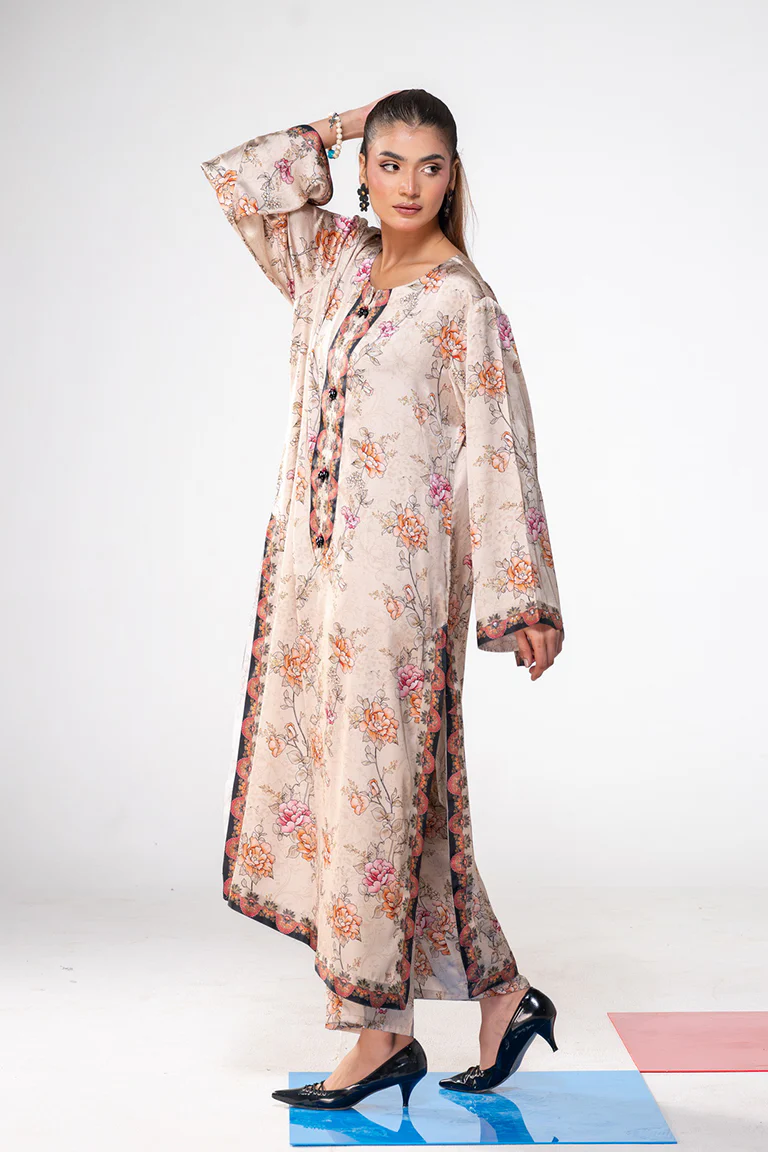 Motif Silk Printed Co-Ord Set-3978 - Image 6