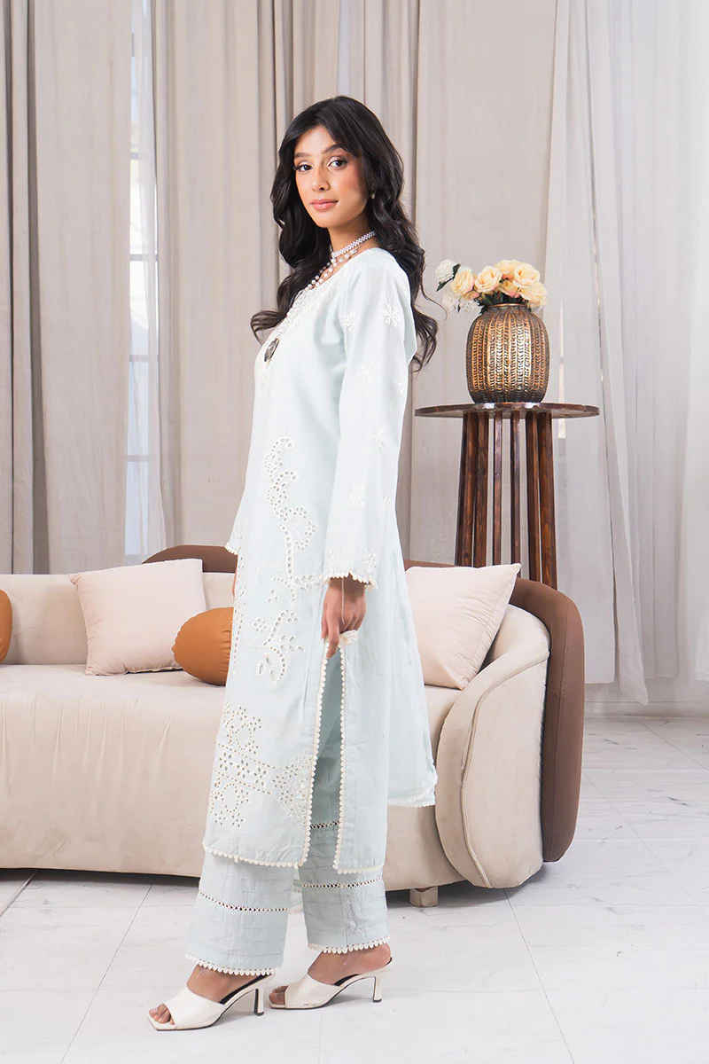 Motif Cambric Embroidered Suit-3787 - Image 2