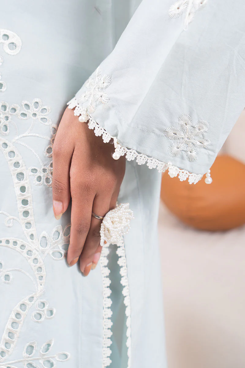 Motif Cambric Embroidered Suit-3787 - Image 5