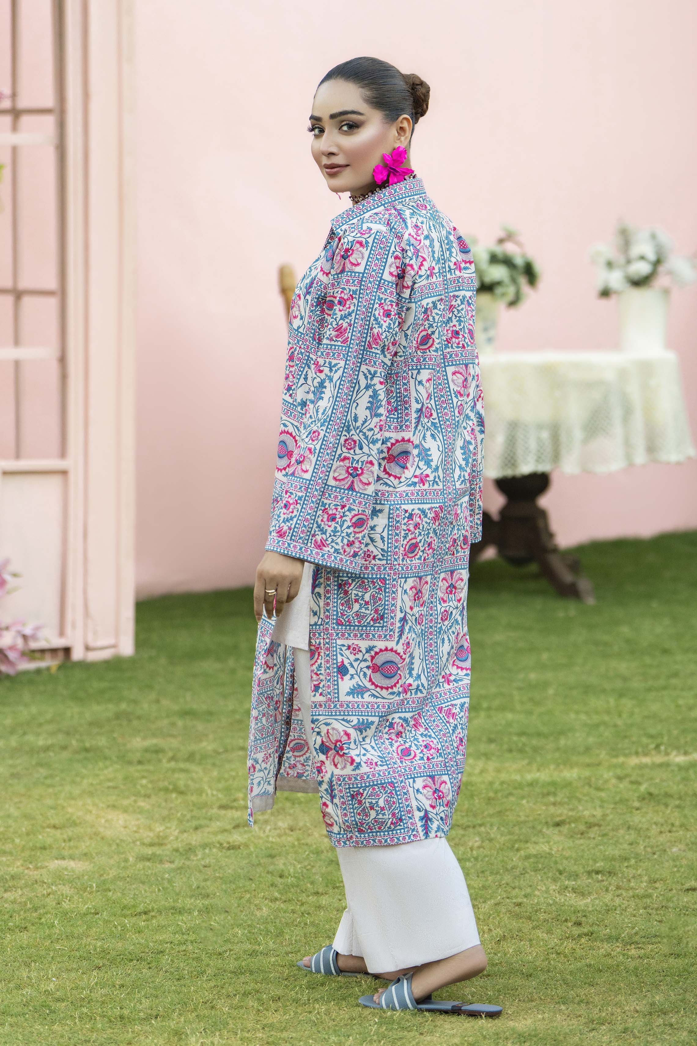 Motif Cambric Printed Suit-001 - Image 6
