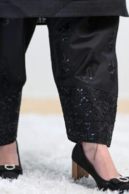 Motif Cotton Embroidered Shalwar - Image 5