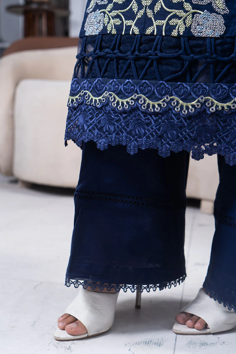 Motif Cotton Embroidered Suit-3737 - Image 5