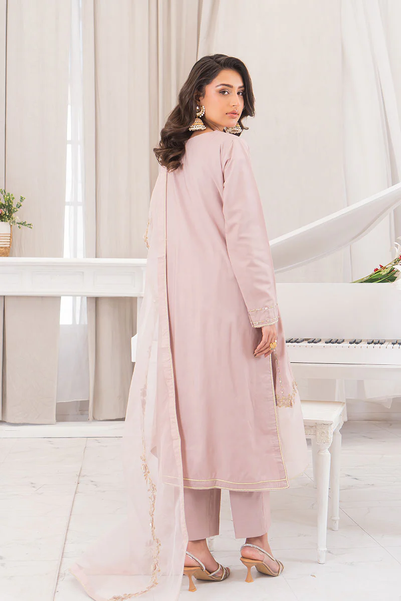 Motif Cotton Silk Embroidered Suit-012 - Image 5