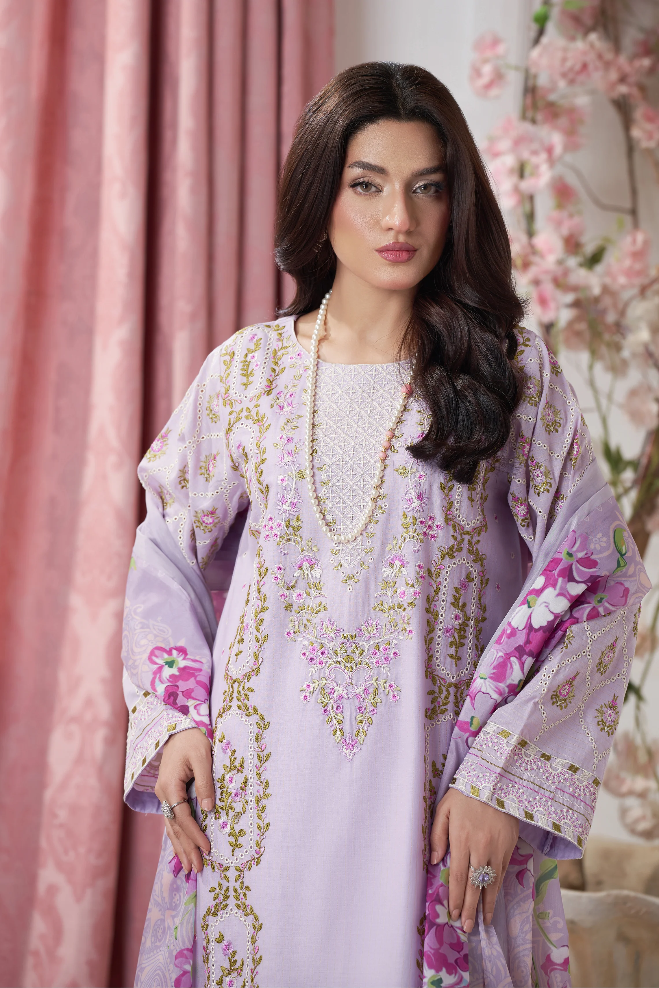 Motif Embroidered Suit-106 - Image 5