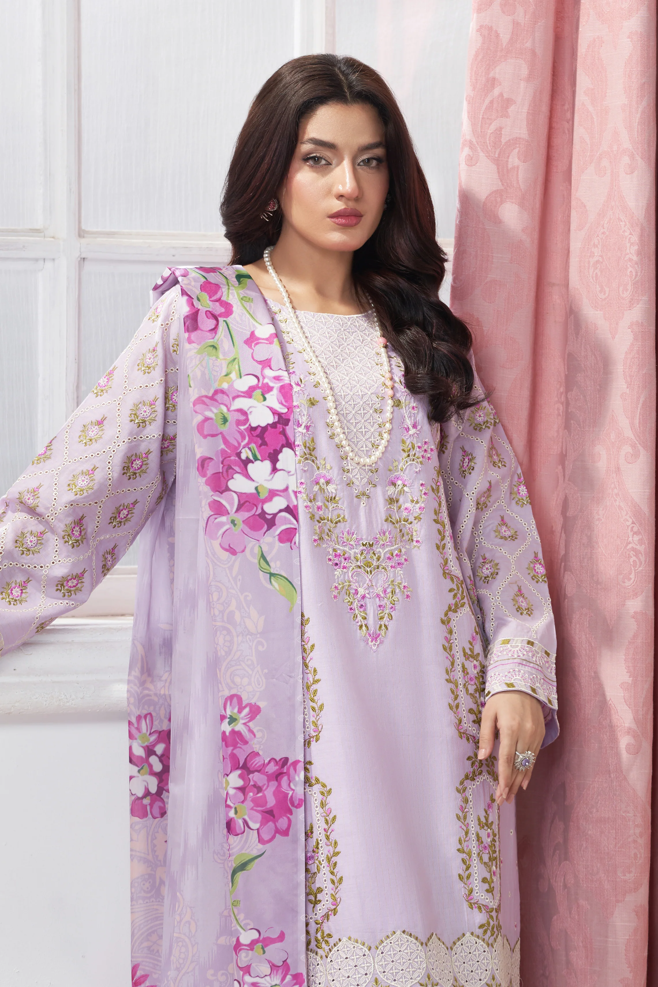 Motif Embroidered Suit-106 - Image 7