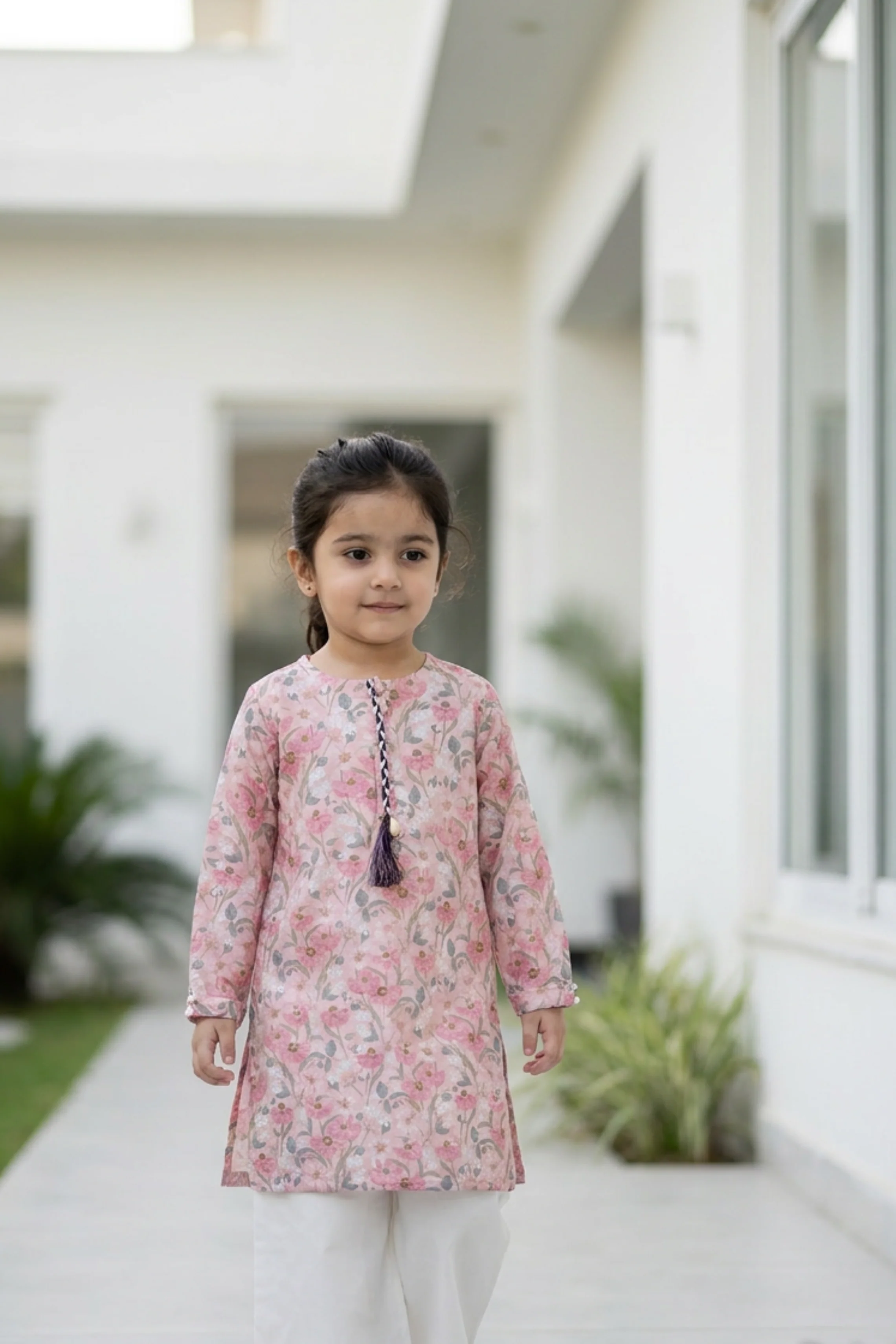 Motif Girls Printed Cambric Suit-011 - Image 4