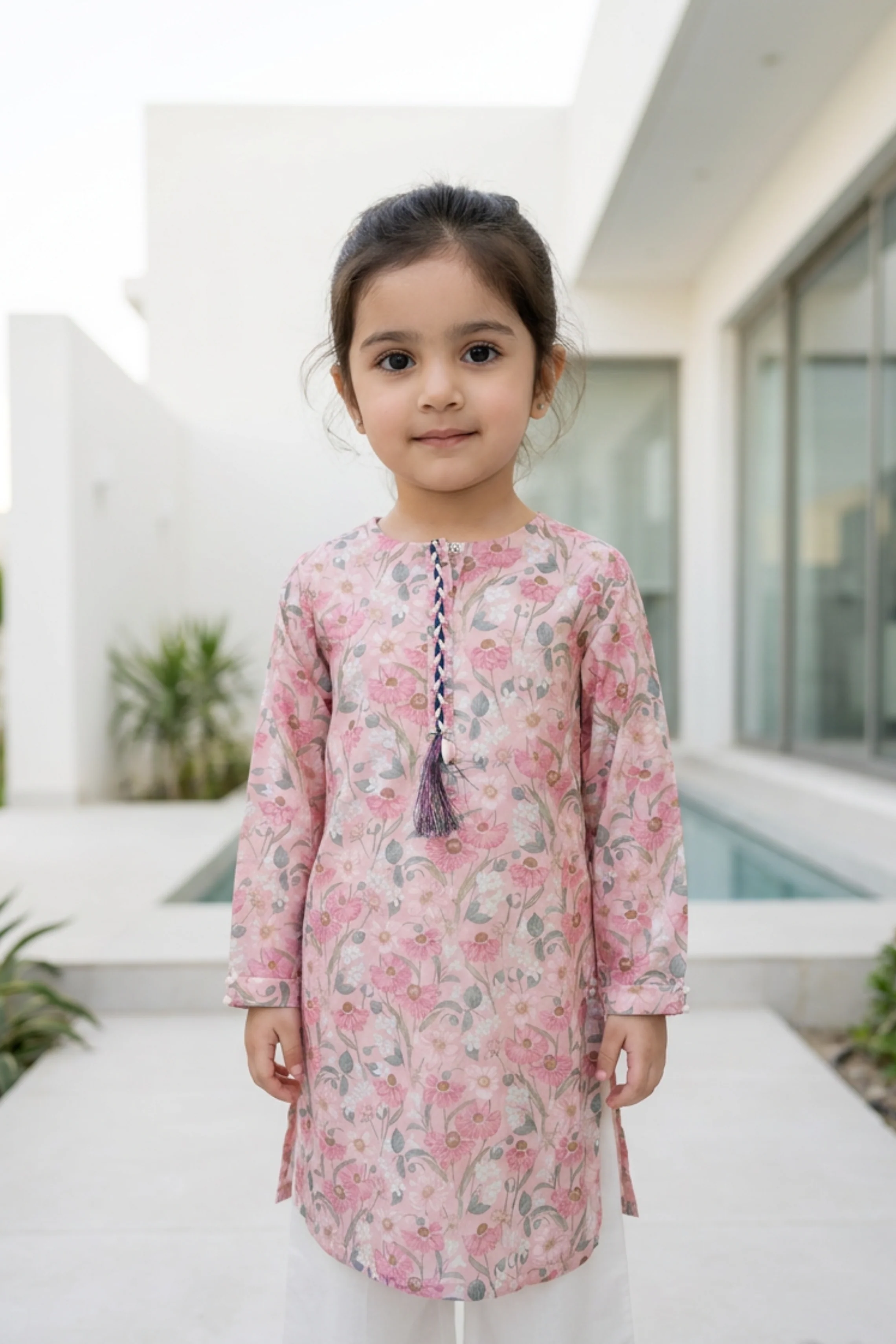 Motif Girls Printed Cambric Suit-011 - Image 5