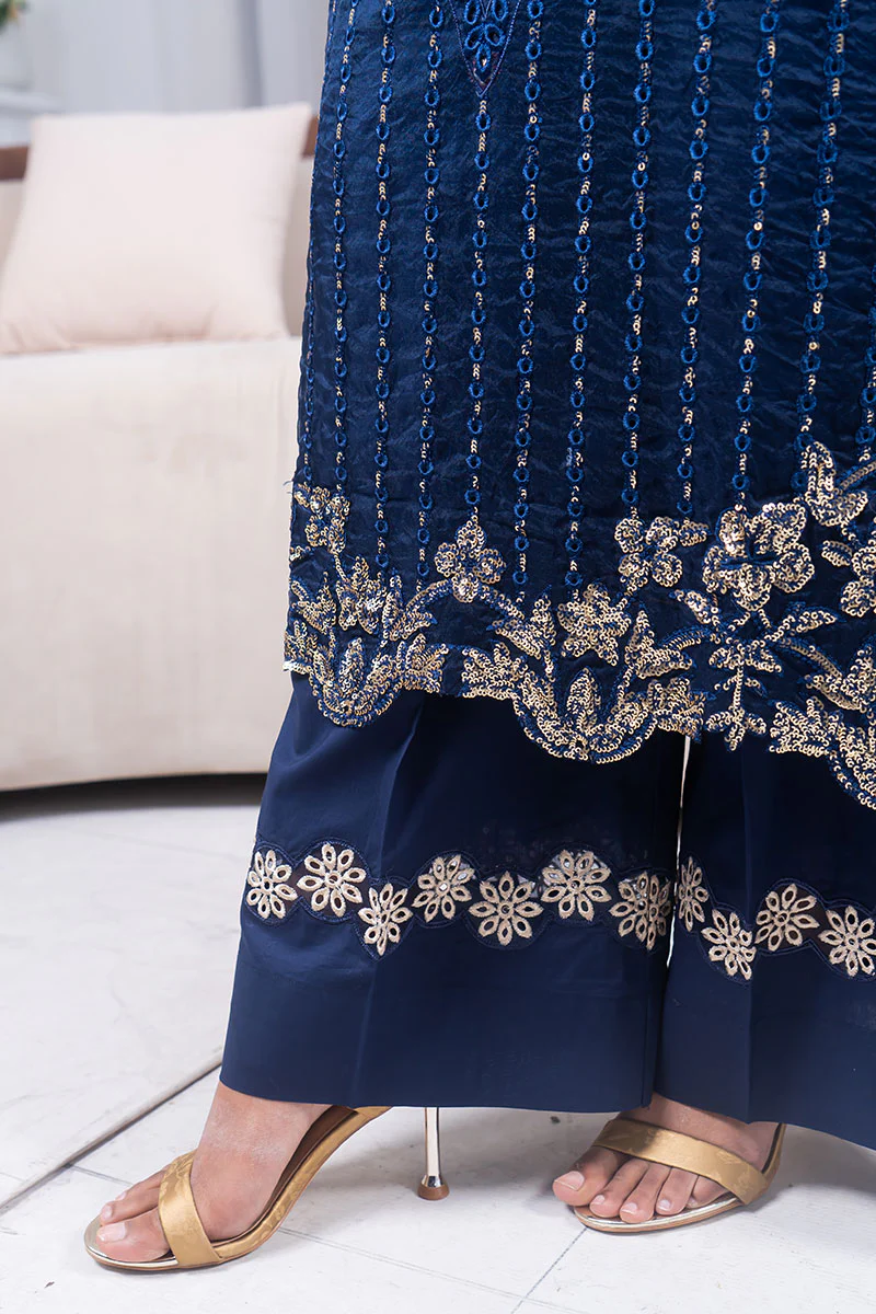 Motif Golden Brosha Embroidered Suit-018 - Image 5