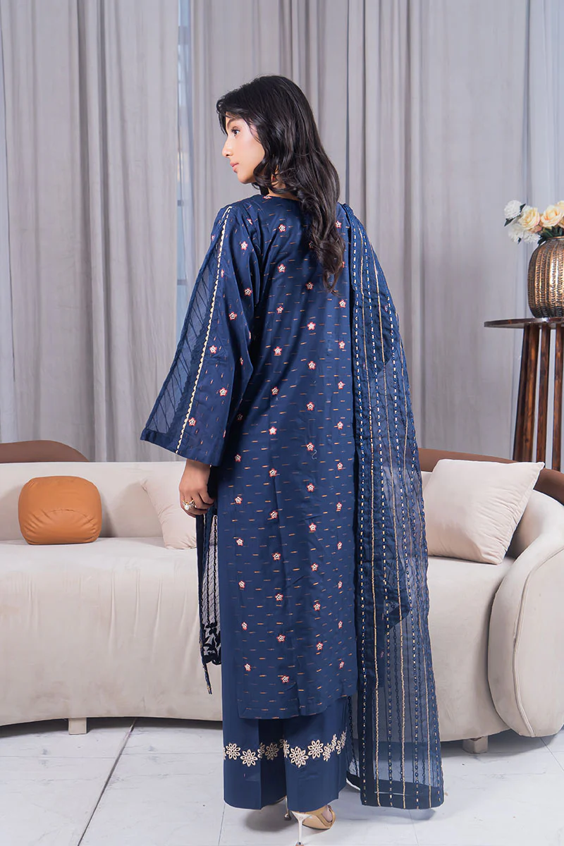 Motif Golden Brosha Embroidered Suit-018 - Image 7