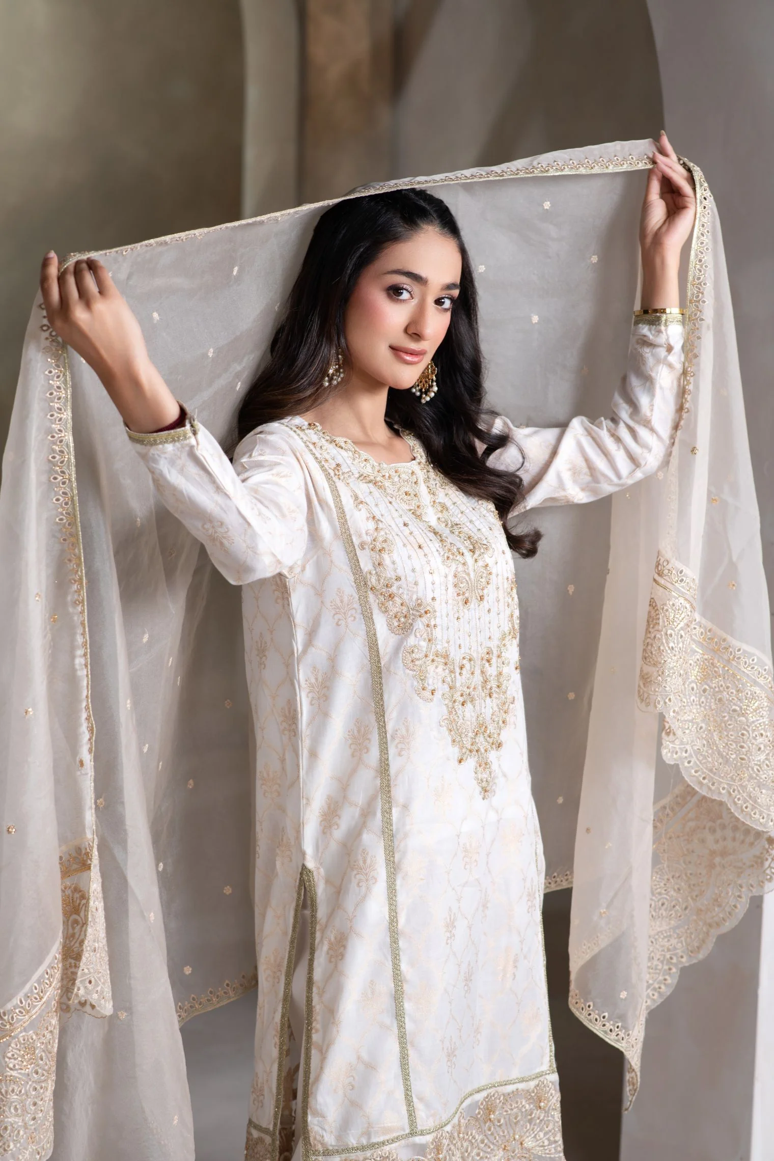Motif Jacquard Embroidered Suit-226 - Image 6