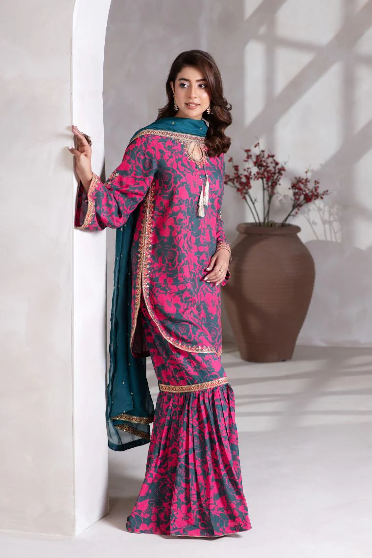 Motif Karandi Embroidered Suit-057 - Image 4