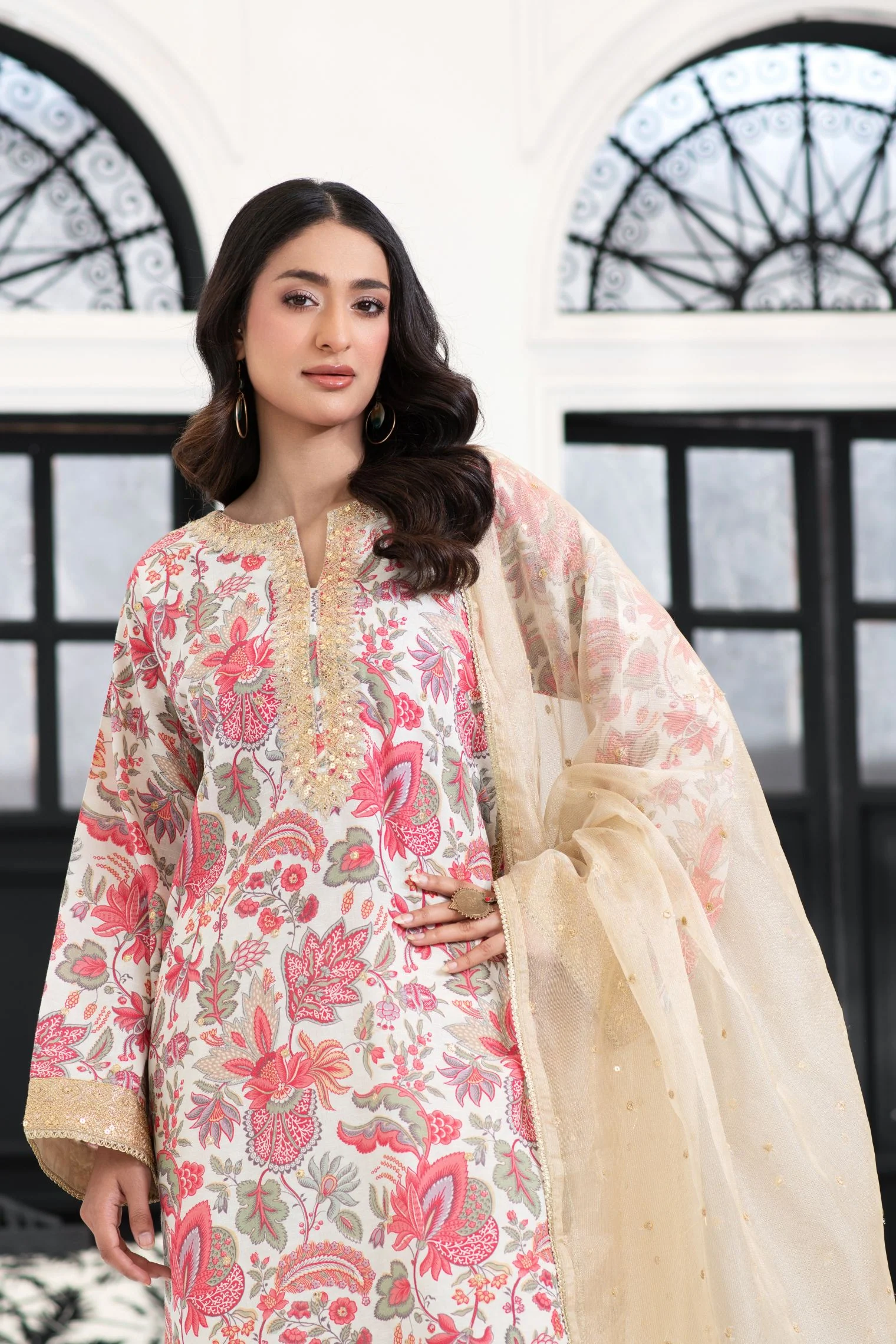 Motif Karandi Embroidered Suit-055 - Image 7