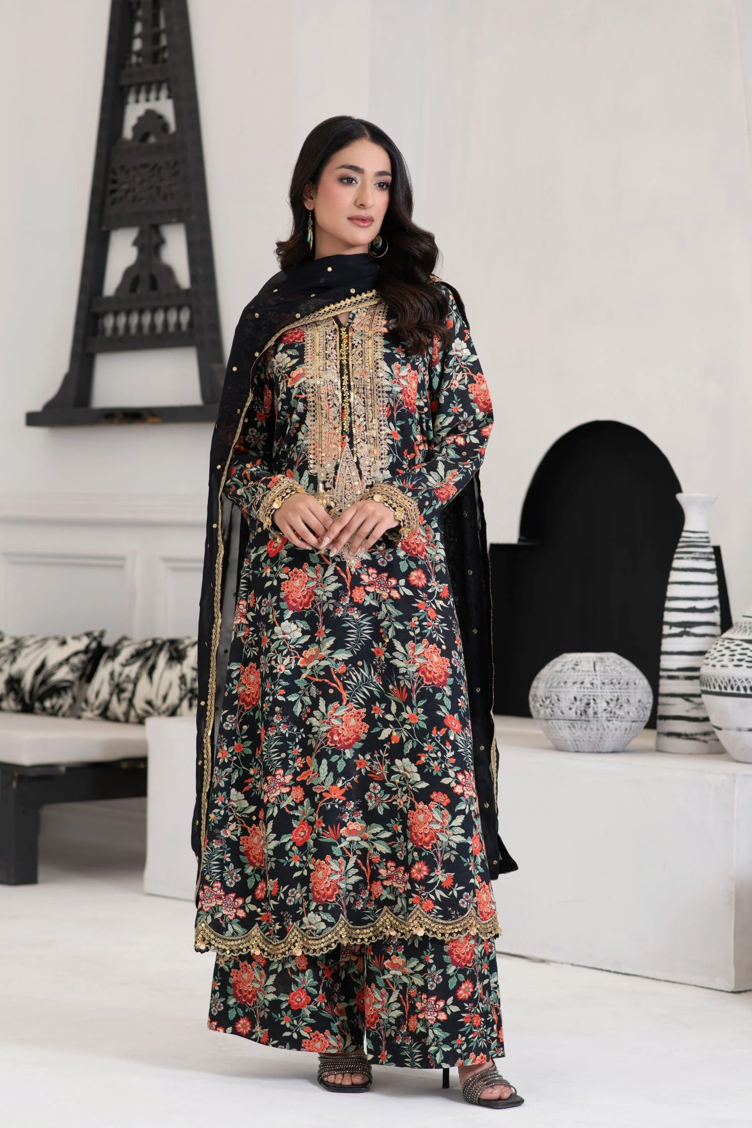 Motif Karandi Printed Suit-058 - Image 2