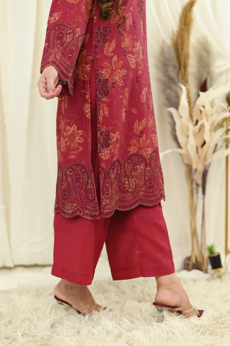Motif Khaddar Embroidered-Suit-036 - Image 9