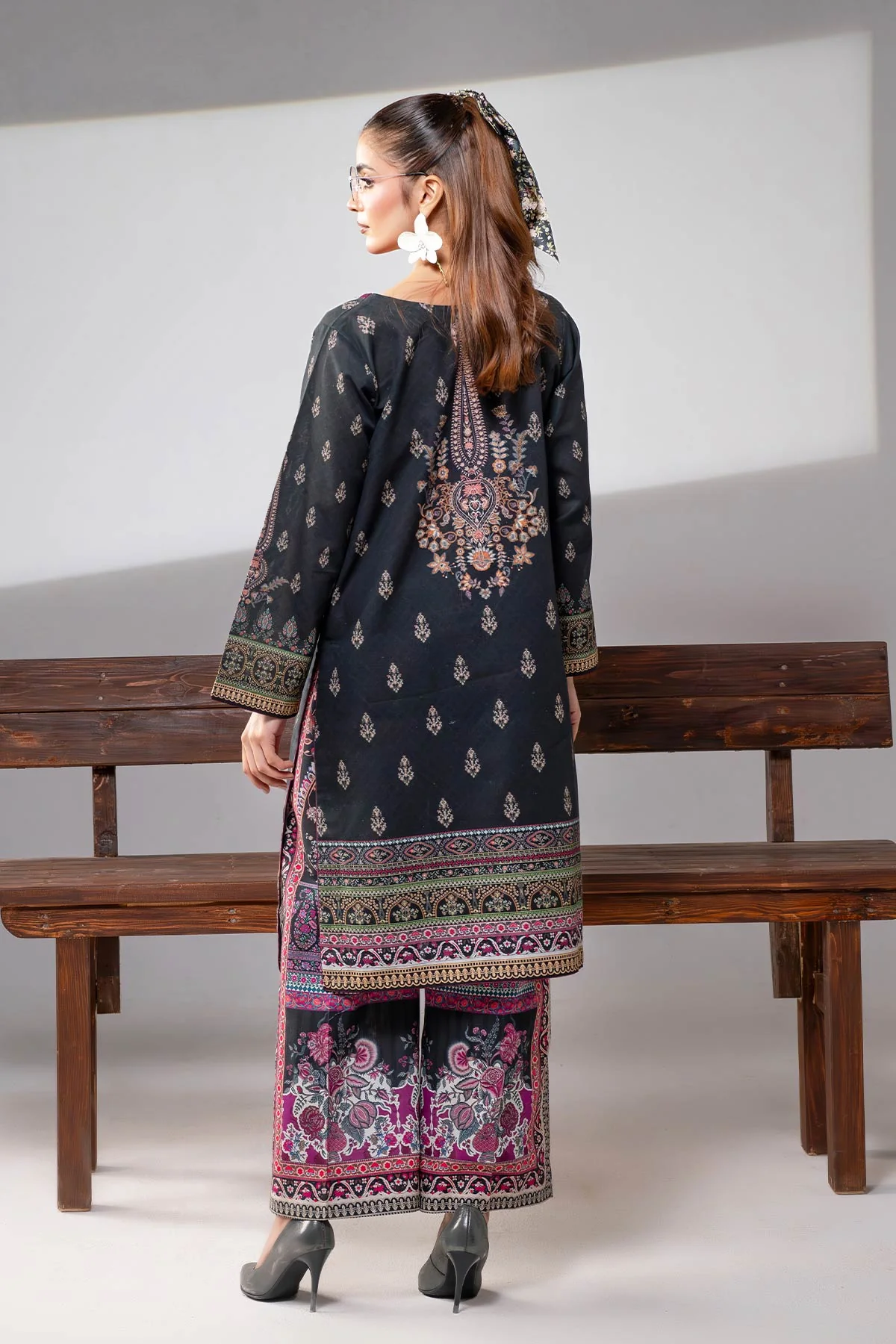 MOTIF KHADDAR PRINTED SUIT-008 - Image 12