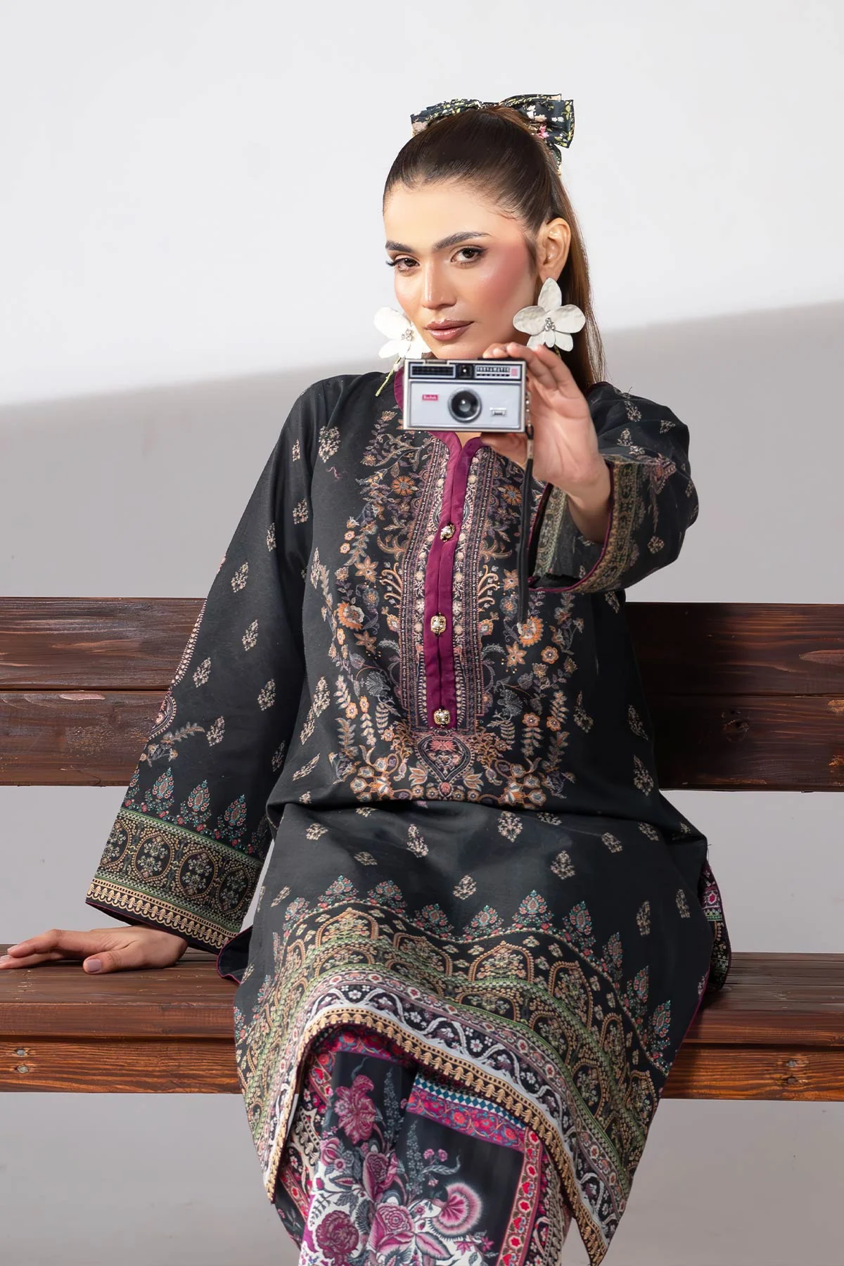 MOTIF KHADDAR PRINTED SUIT-008 - Image 6