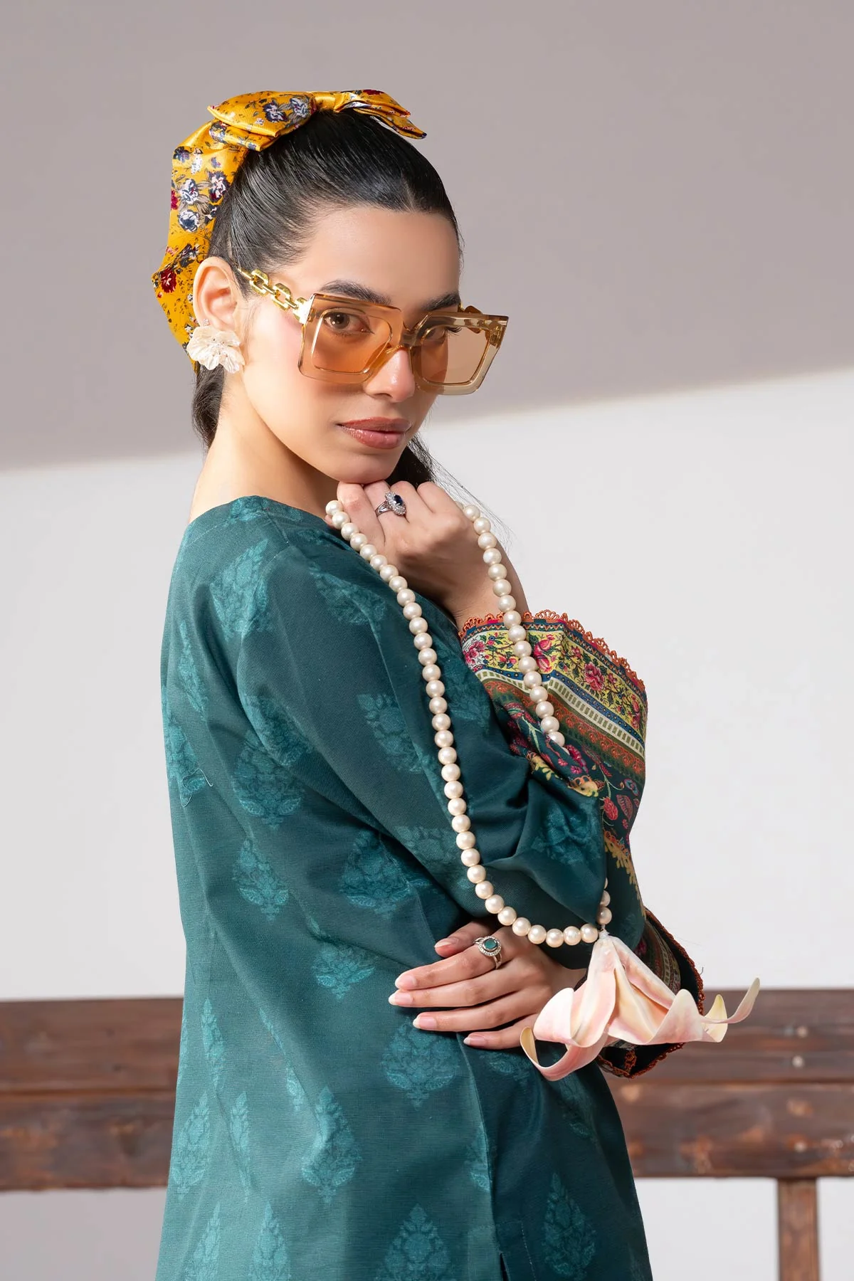 MOTIF KHADDAR PRINTED SUIT-010 - Image 10