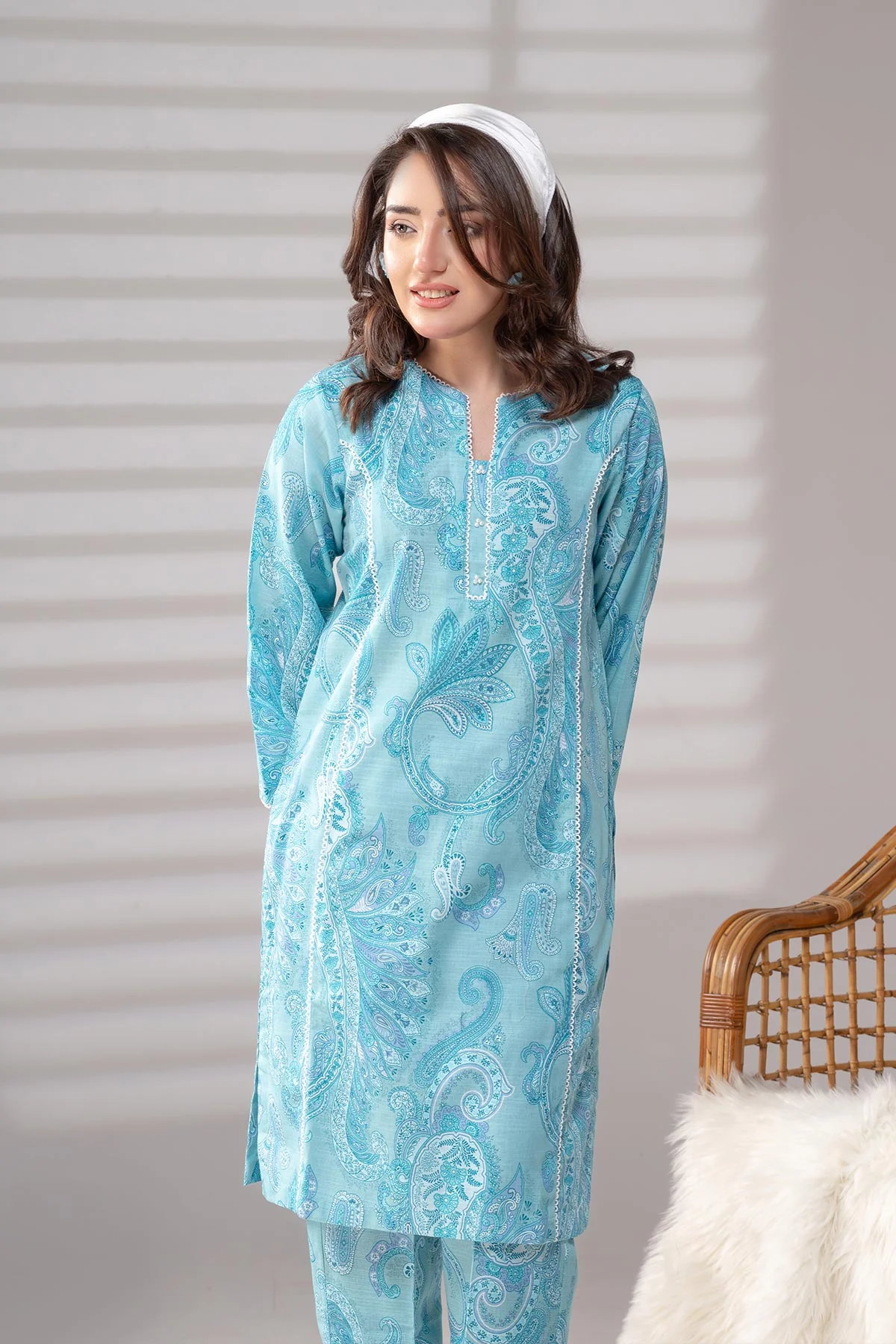 MOTIF KHADDAR PRINTED SUIT-033 - Image 5