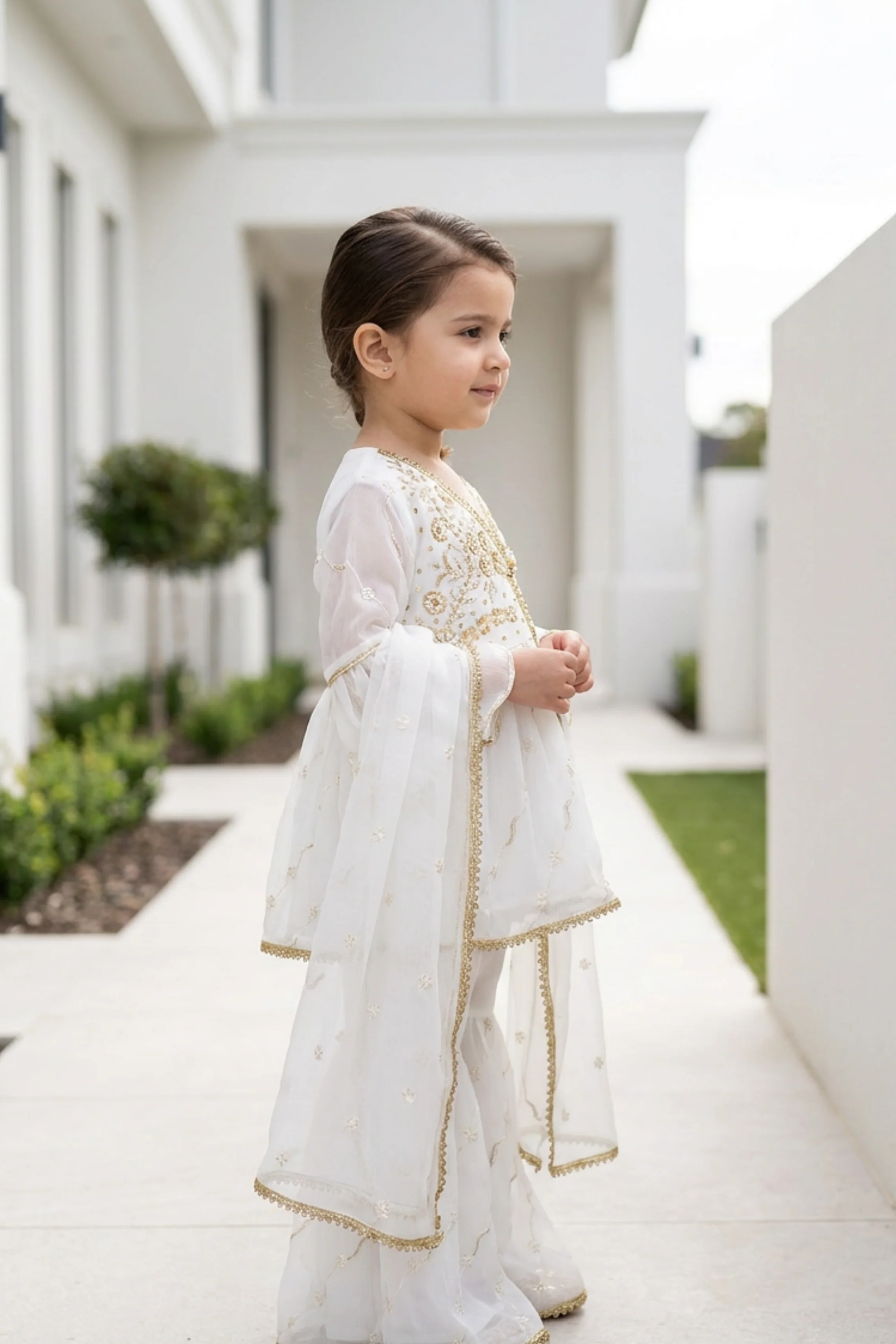 Motif Kids Embroidered Suit-26338 - Image 3