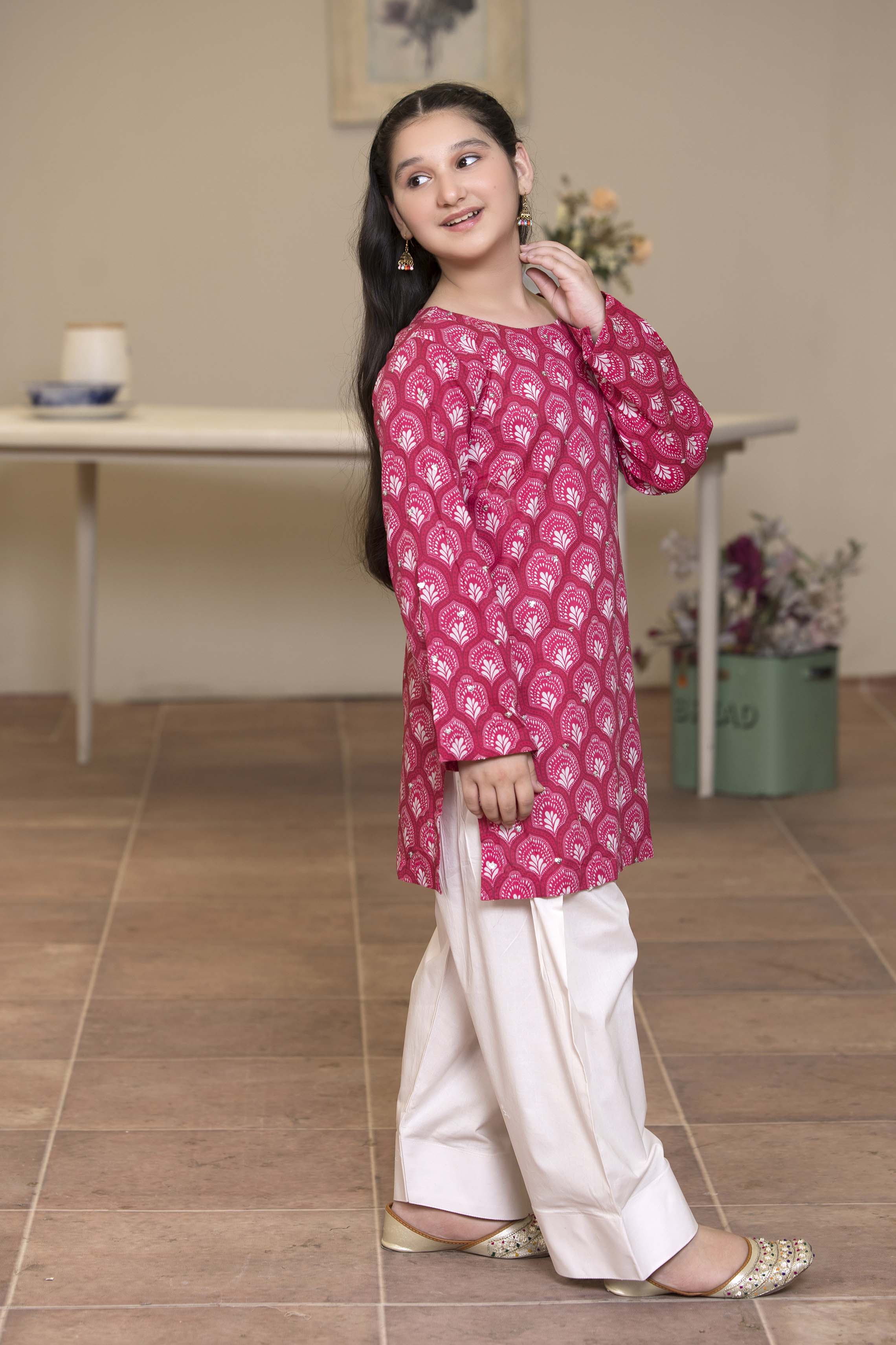 Motif Kids Lawn Embroidered Co-ord Set-013 - Image 4