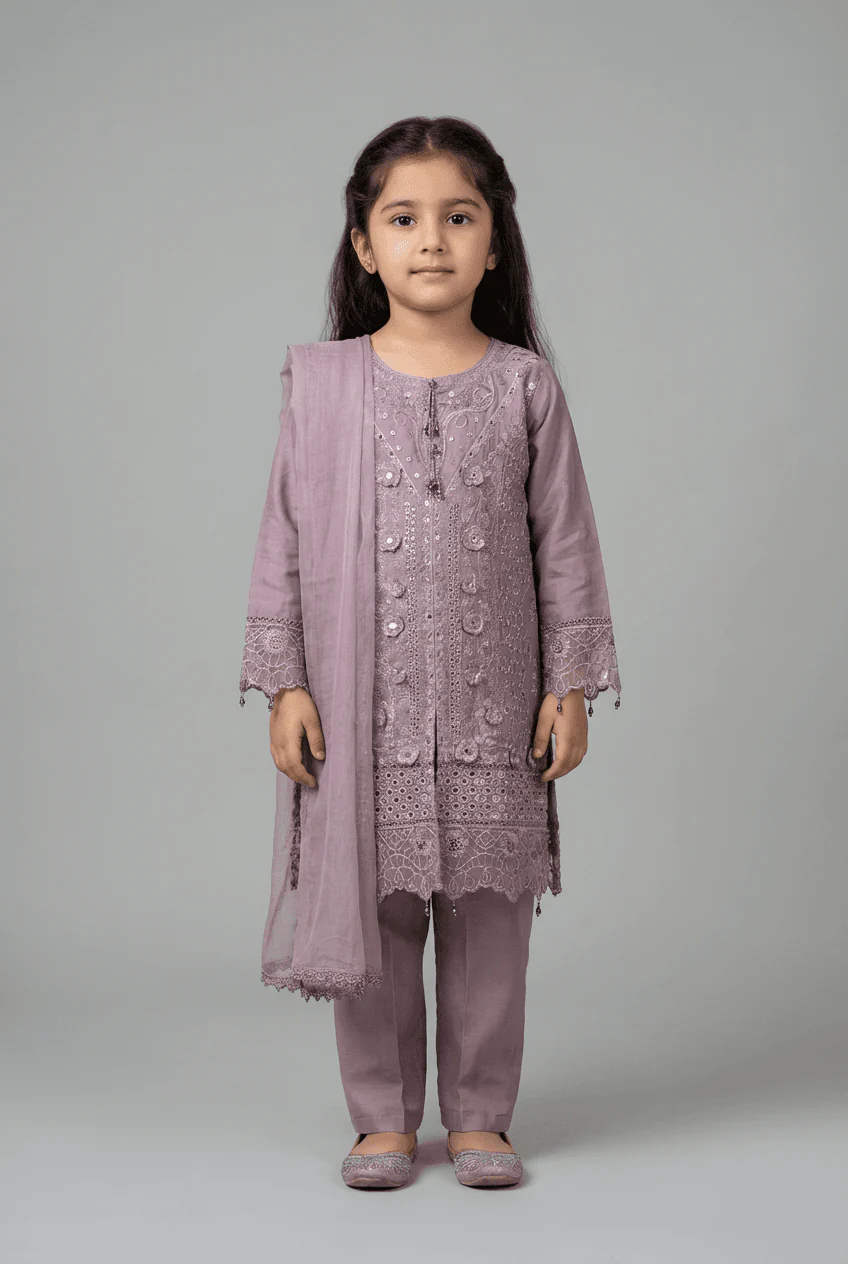 Motif Kids Lawn Embroidered Suit-030-2