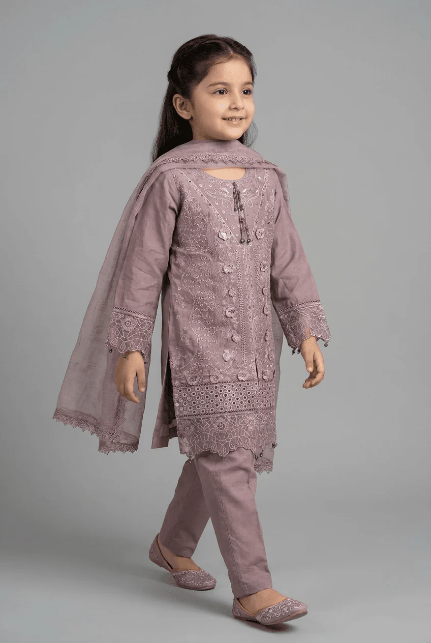 Motif Kids Lawn Embroidered Suit-030-2 - Image 2