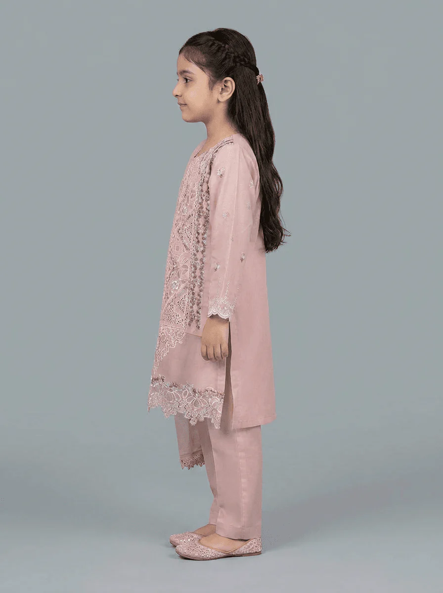 Motif Kids Lawn Embroidered Suit-033 - Image 5