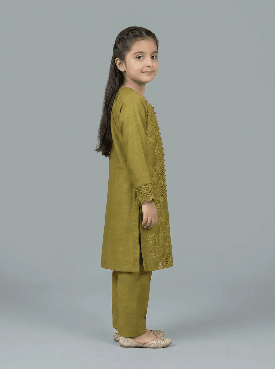 Motif Kids Embroidered Suit-4514 - Image 3