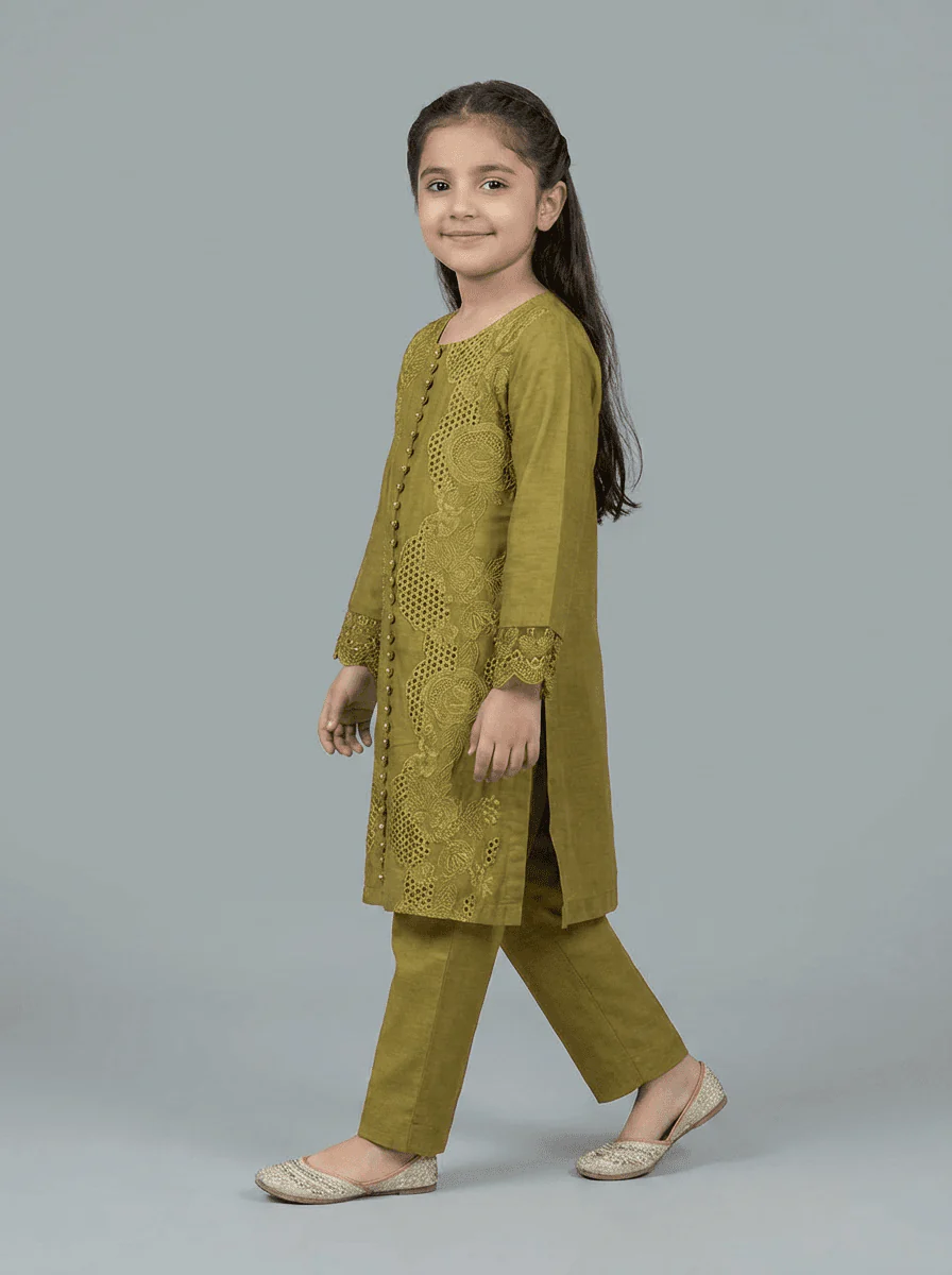 Motif Kids Embroidered Suit-4514 - Image 4