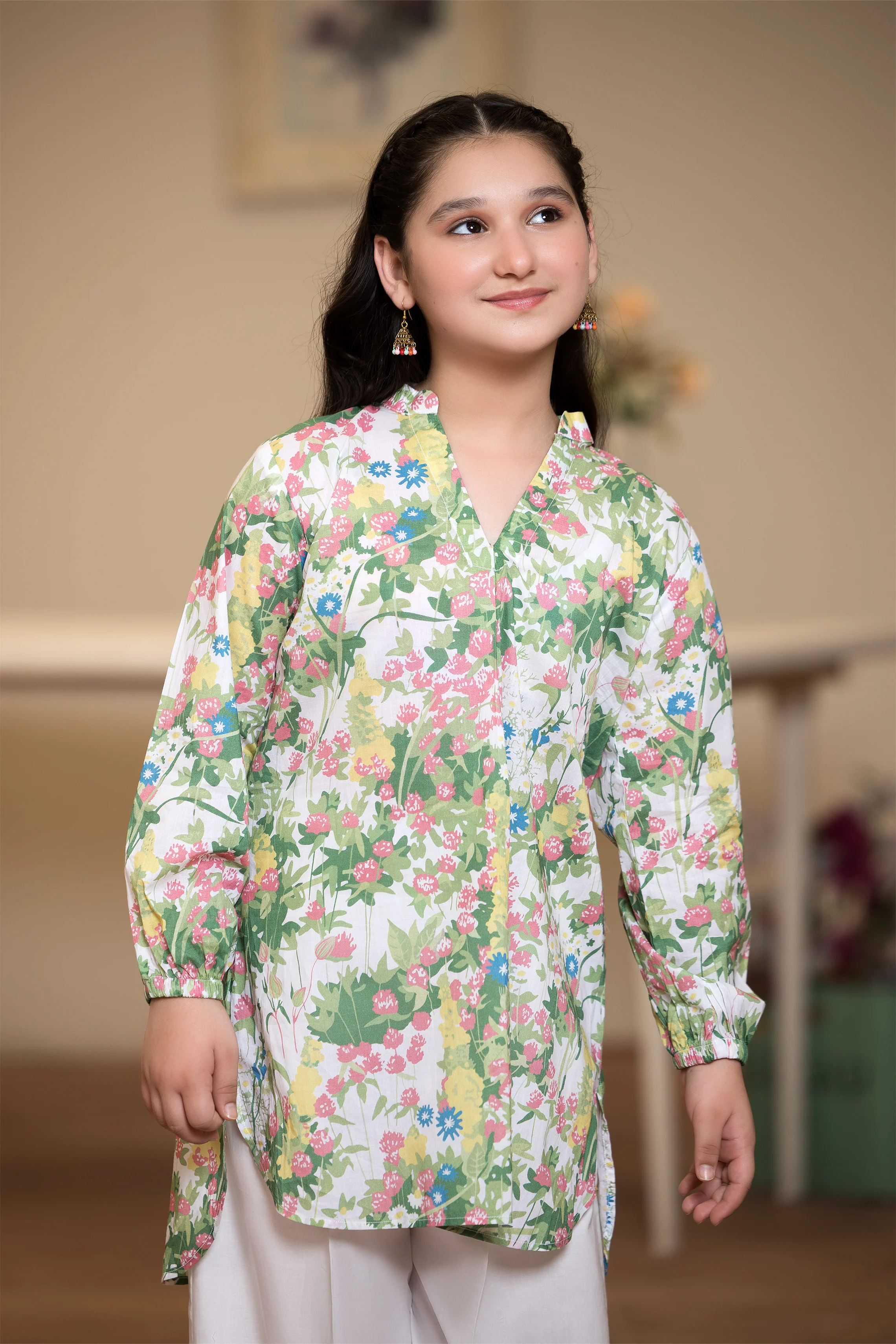 Motif Kids Lawn Printed Co-ord Set-005 - Image 2