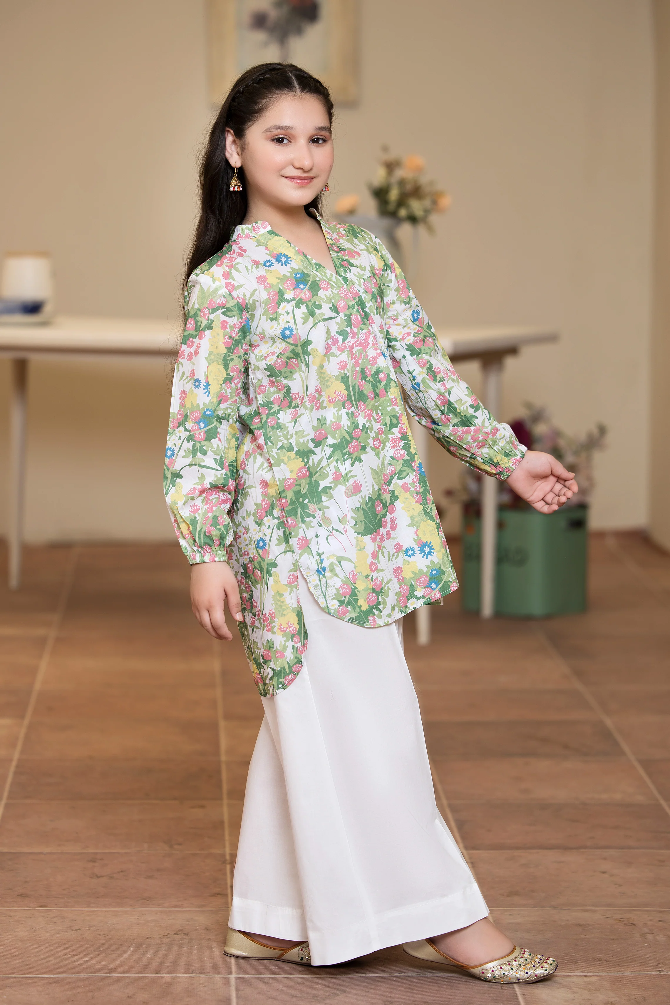 Motif Kids Lawn Printed Co-ord Set-005 - Image 5