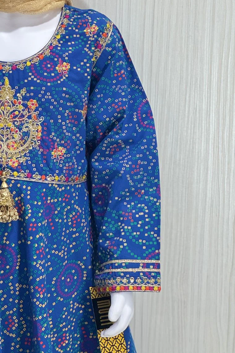 Motif Kids Lawn Printed Frock-25429 - Image 8