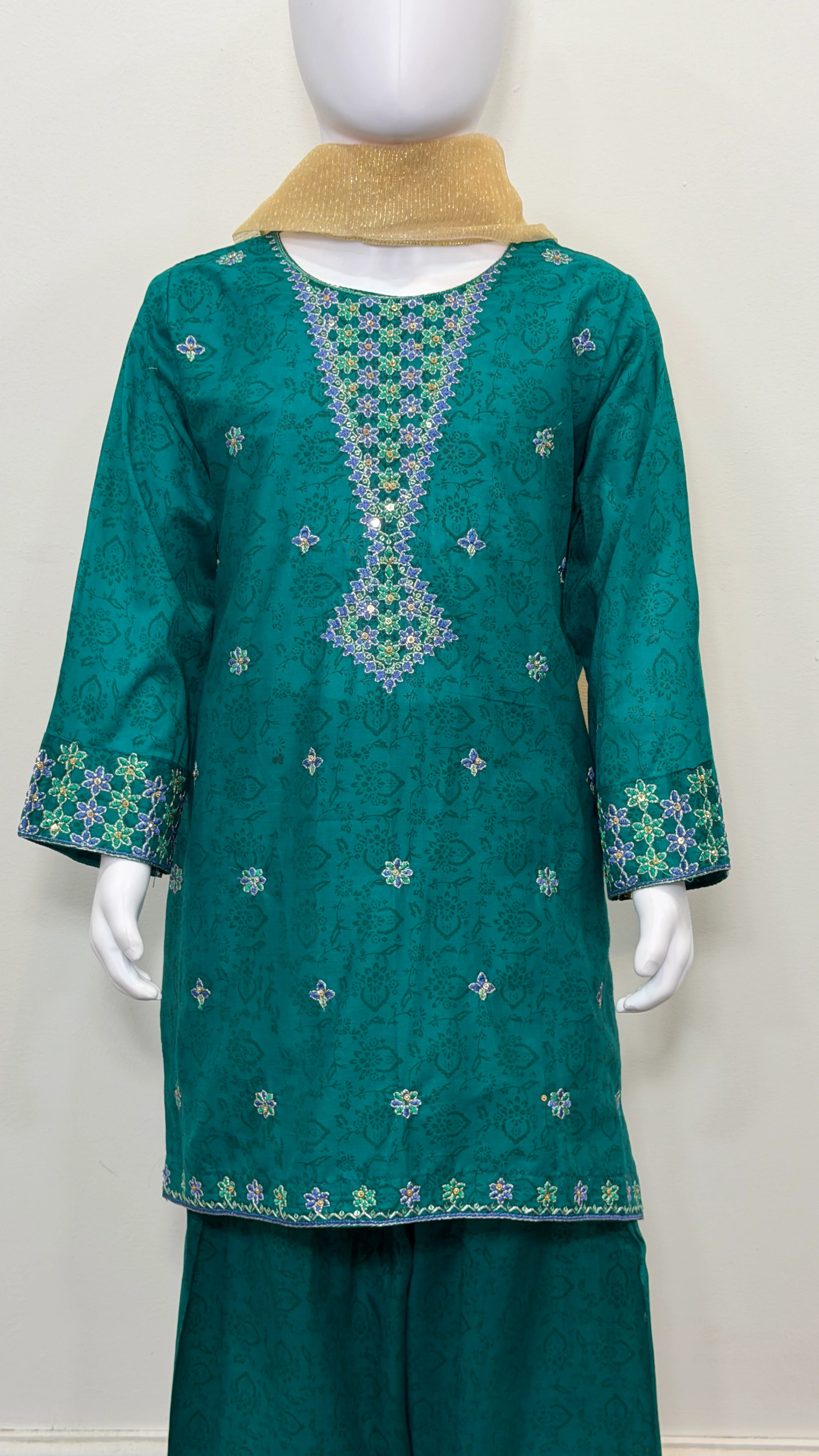 Motif Kids Lawn Printed Suit-26410 - Image 2