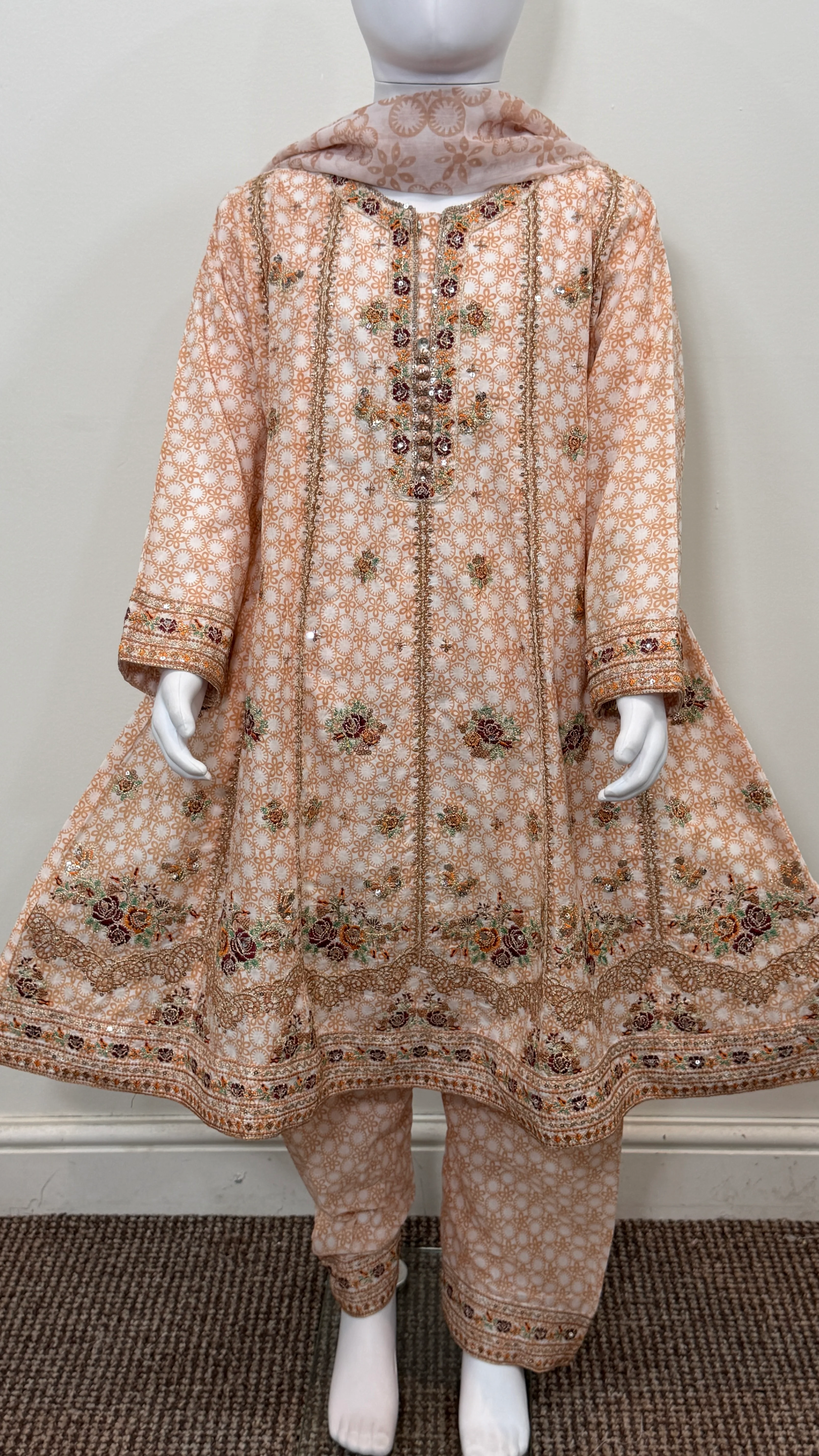 Motif Kids Lawn Printed Suit-26507 - Image 9