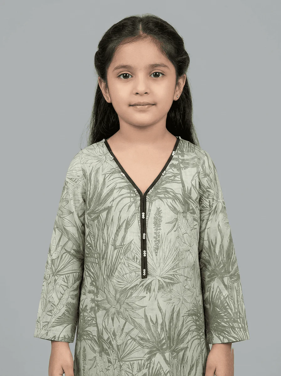 Motif Kids Printed Cambric Co-ord Set-014 - Image 2