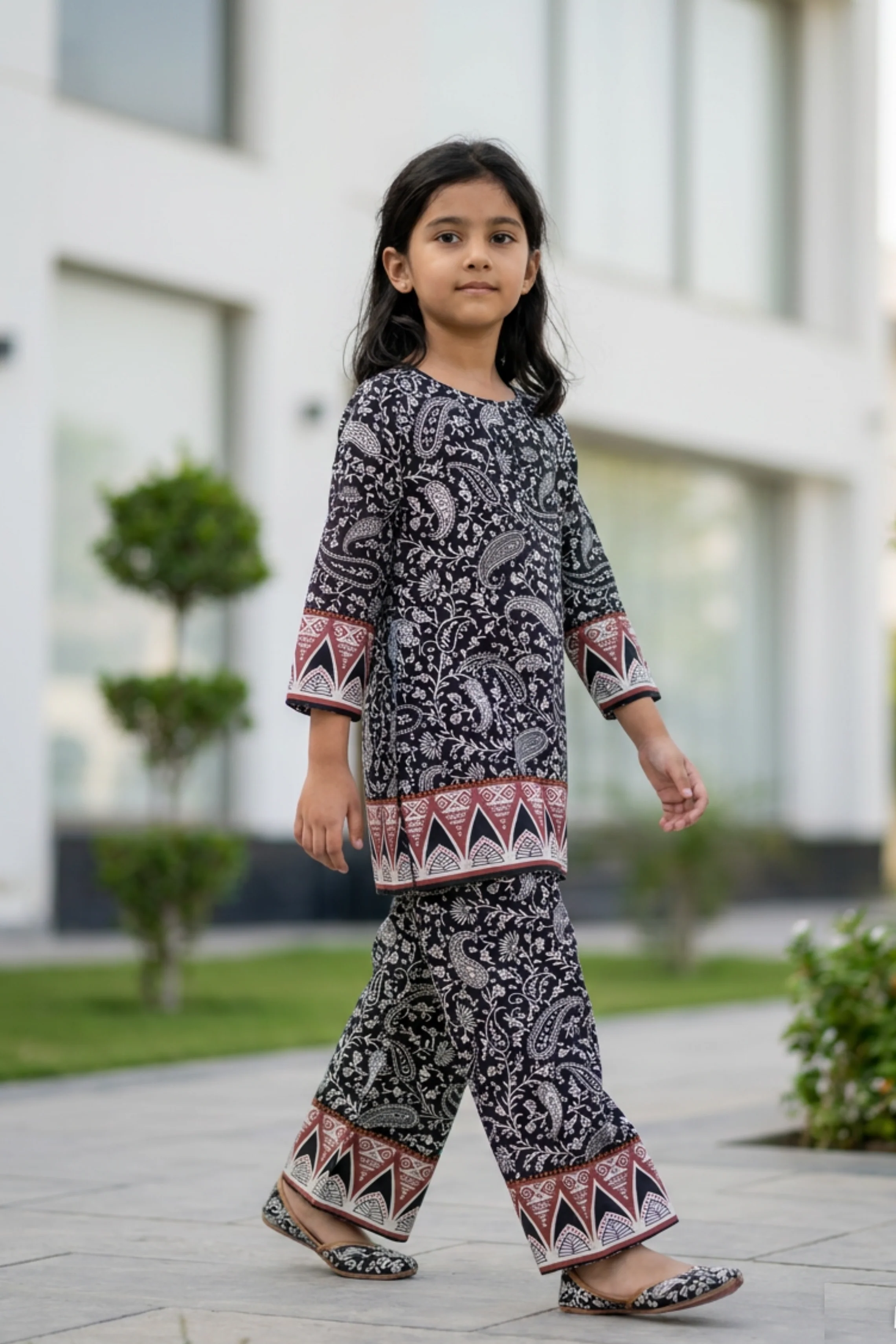 Motif Kids Printed Lawn Co-Ord Set-006 - Image 2