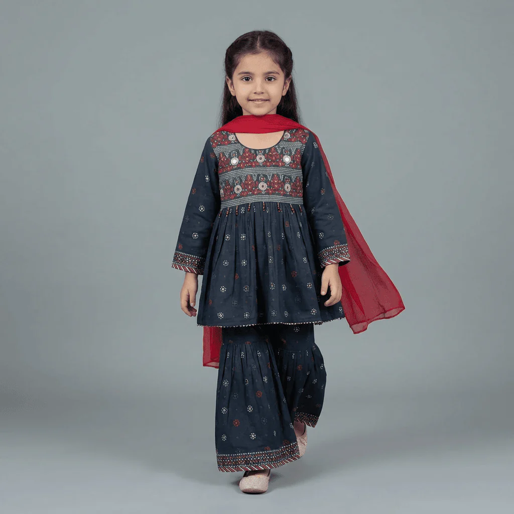 Motif Kids Printed Suit-26437 - Image 3