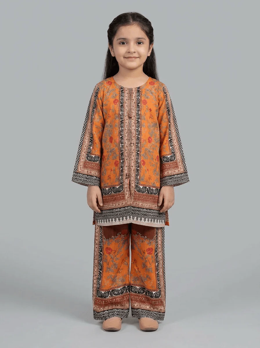 Motif Kids Printed Suit-26602