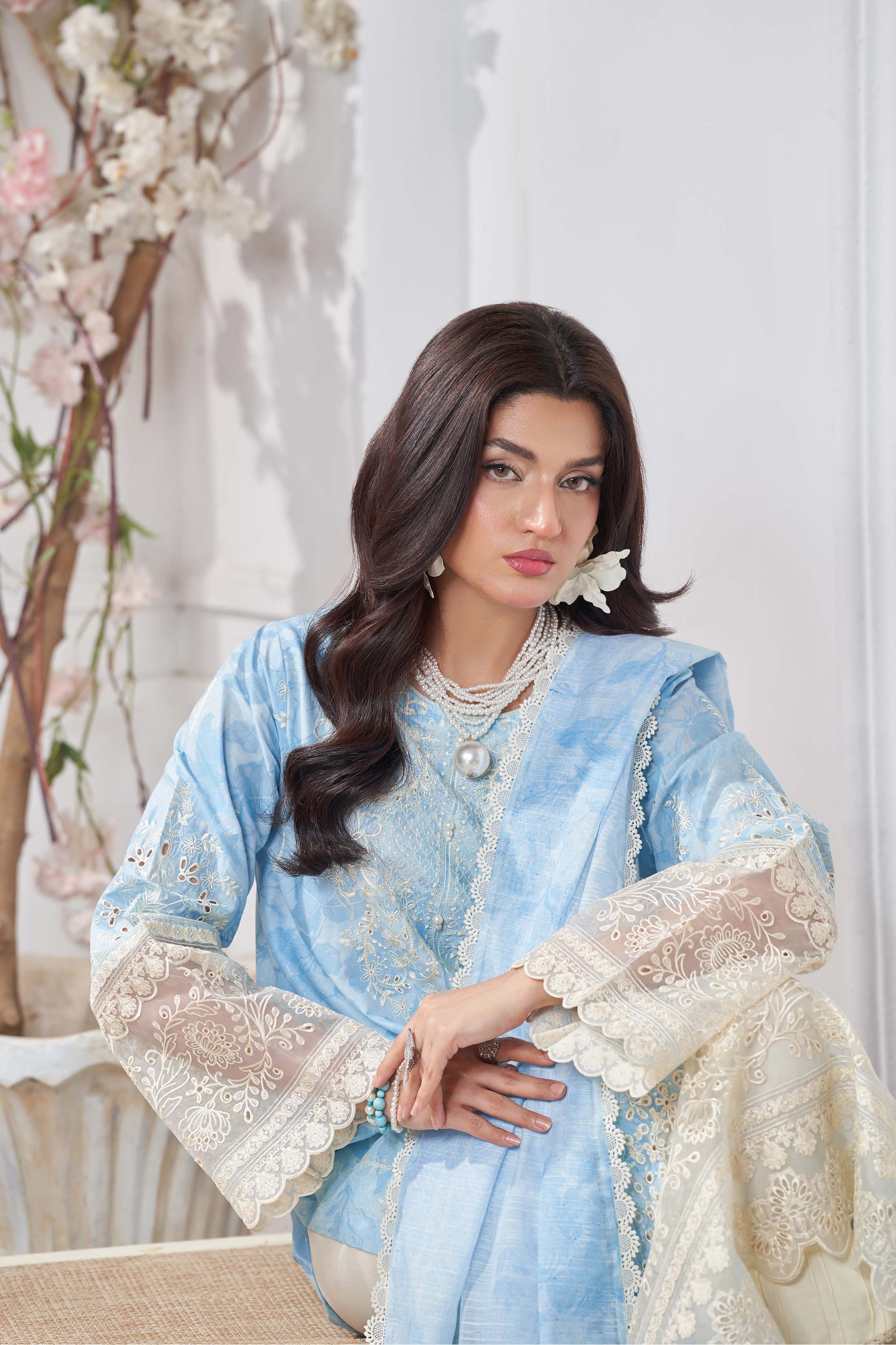 Motif Lawn Embroidered Suit-006 - Image 6