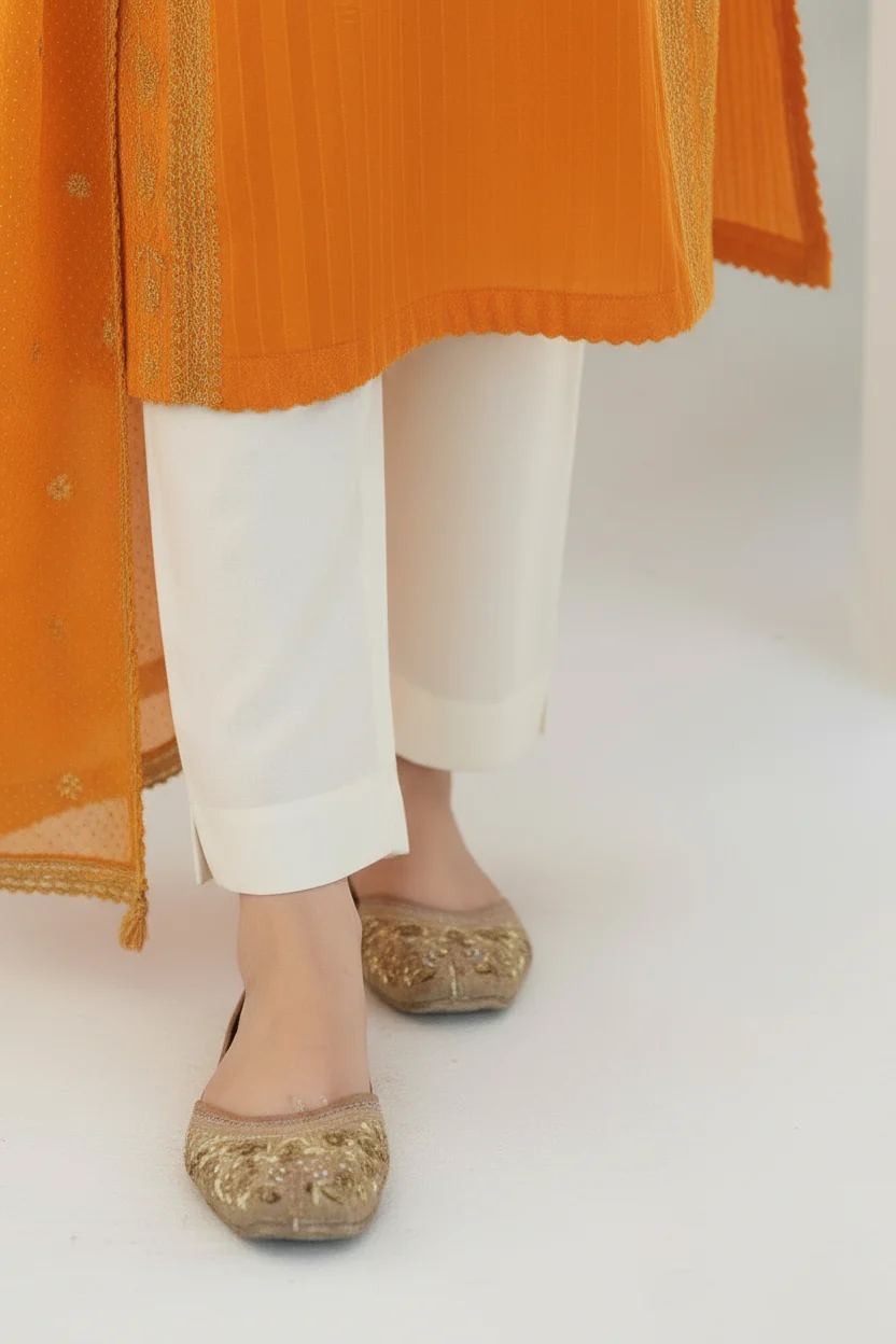 Motif Lawn Embroidered Suit-014 - Image 11