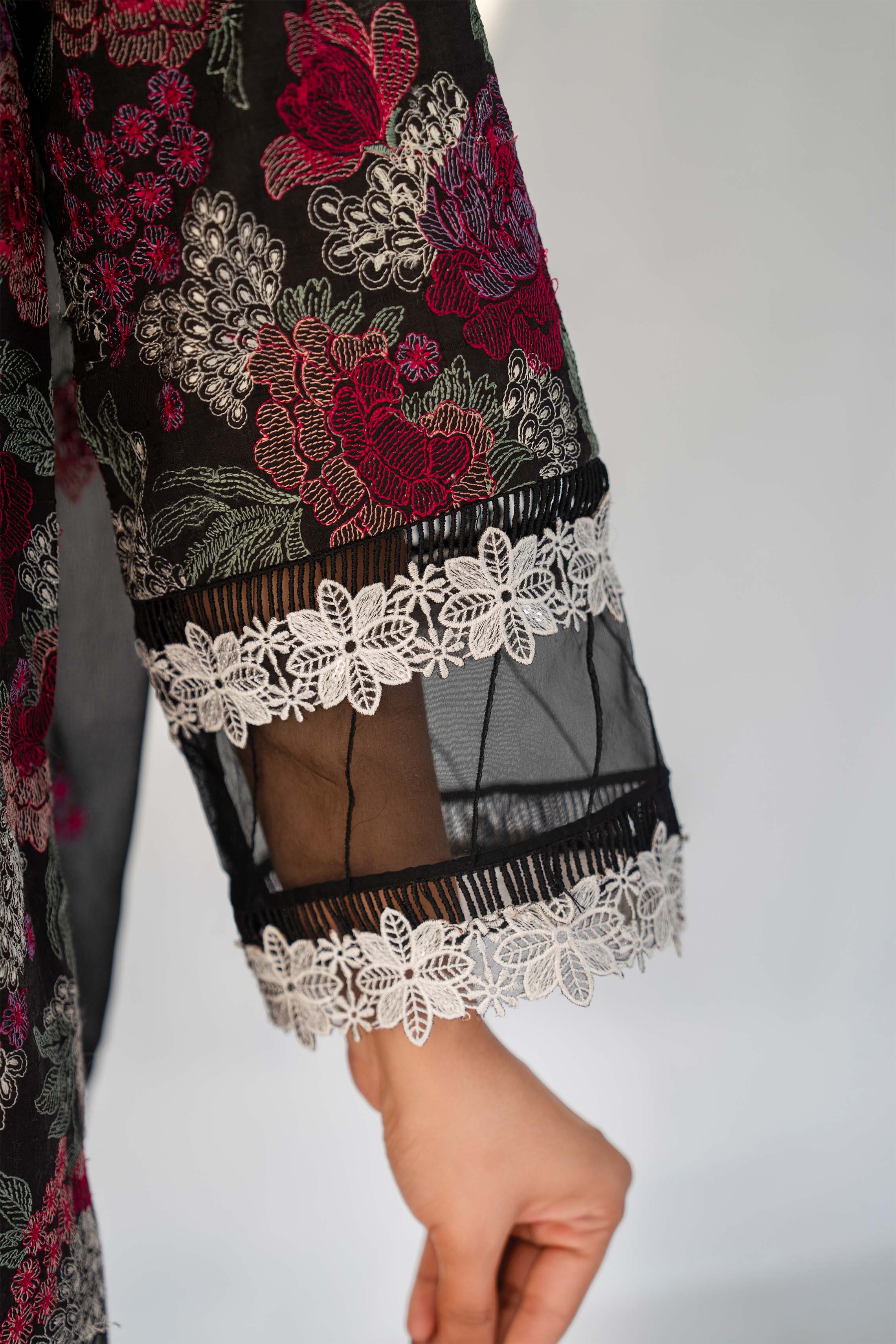 Motif Lawn Embroidered Suit-147 - Image 4