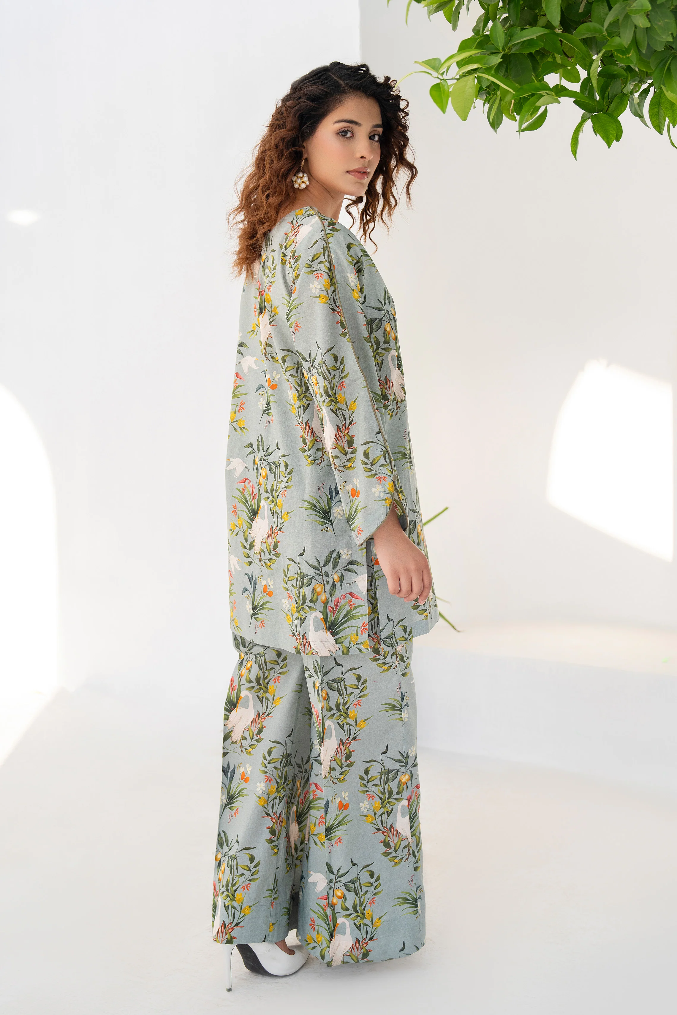 Motif Lawn Printed Co-ord Set-015 - Image 5