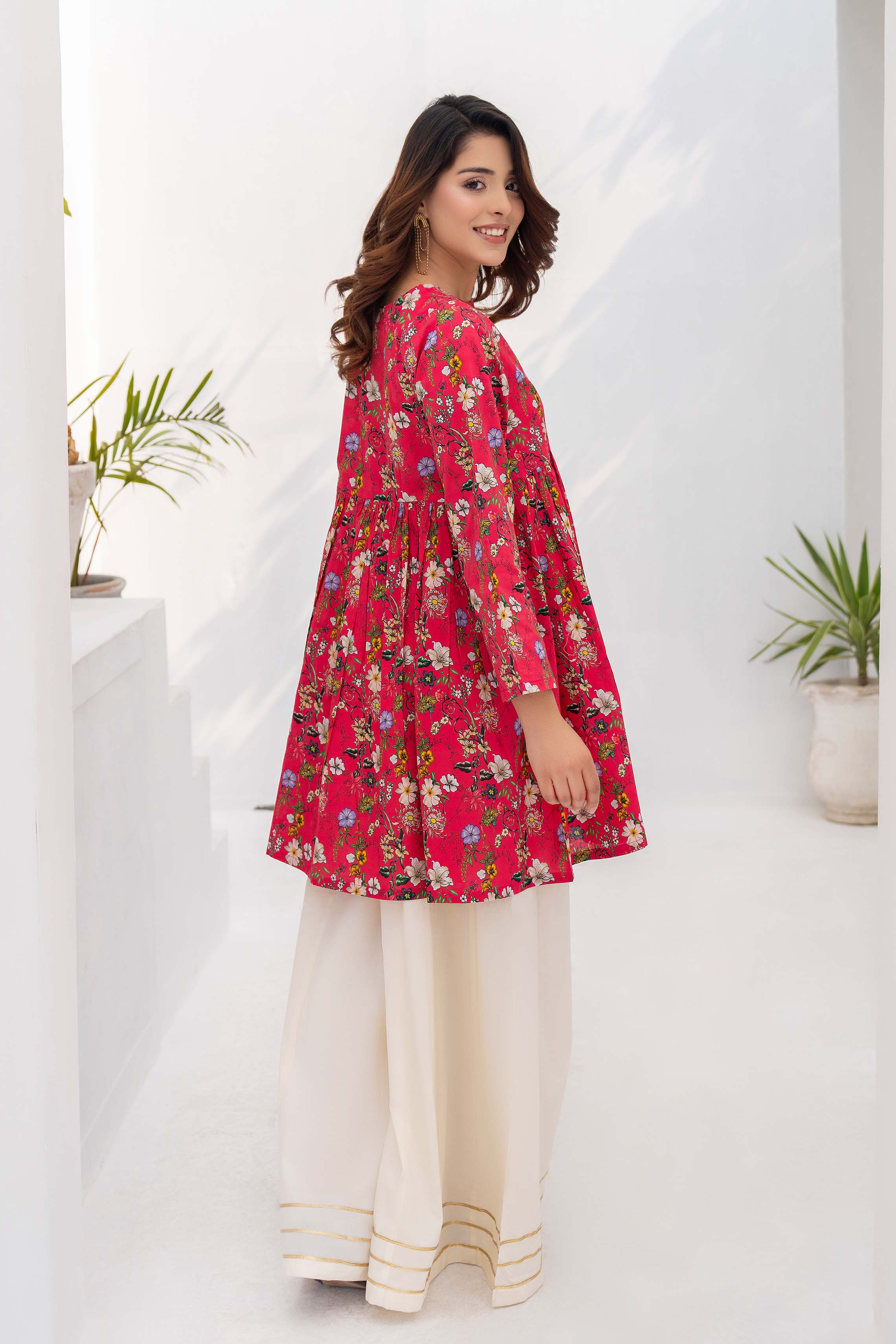 Motif Lawn Printed Co-ord Set-022 - Image 6