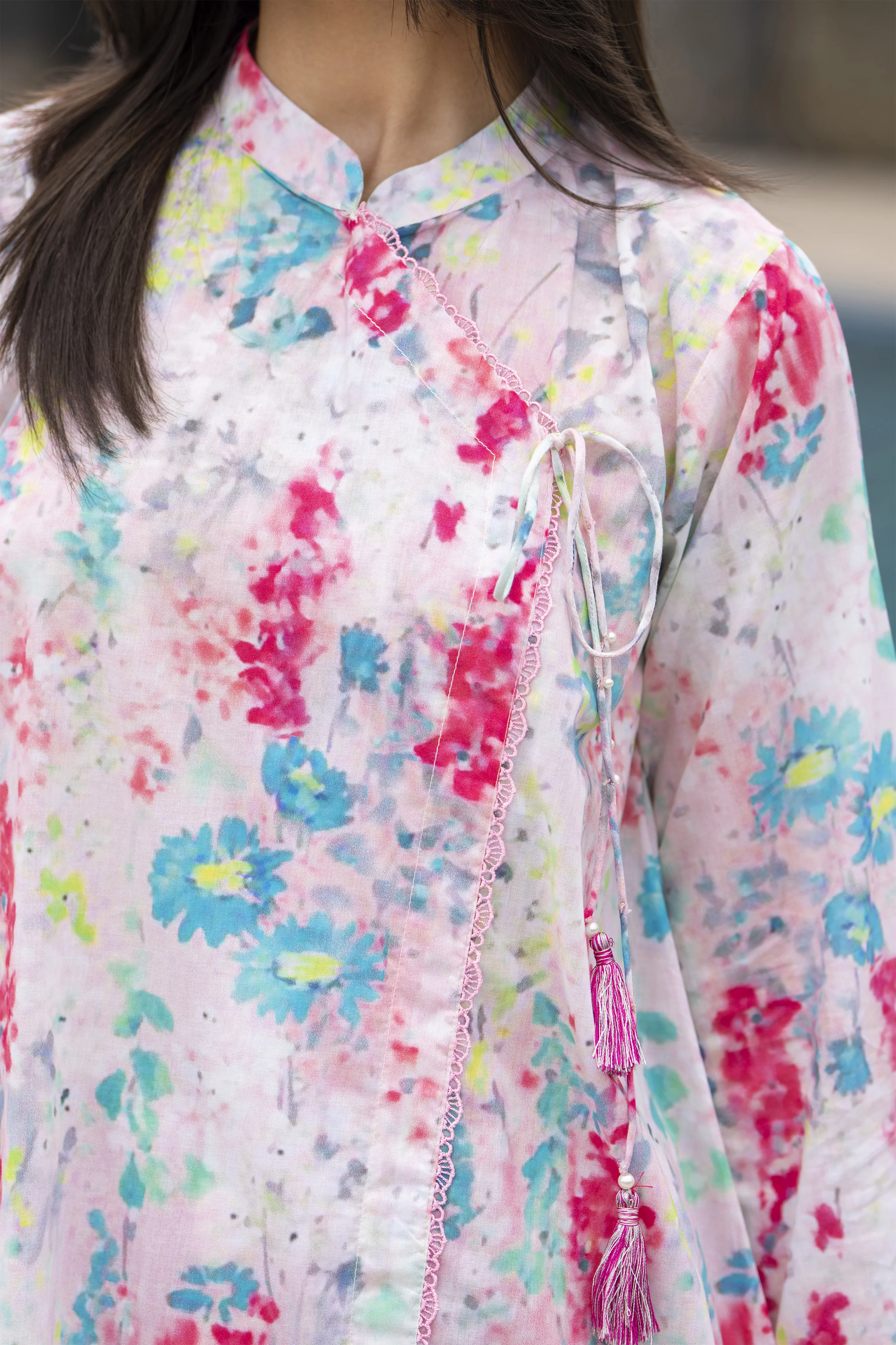 Motif Lawn Printed Co-ord Set-035 - Image 3