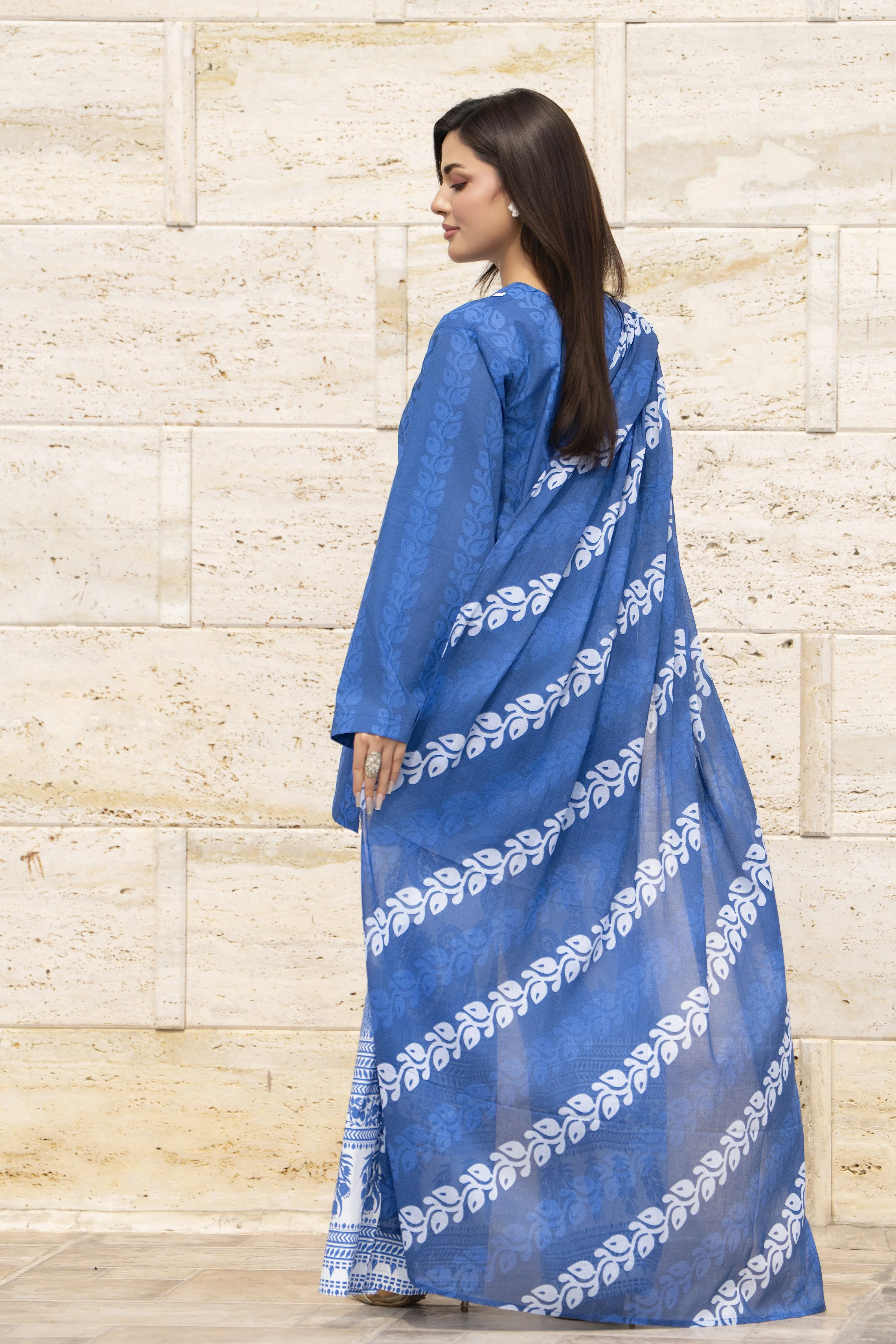Motif Lawn Printed Suit-002 - Image 5