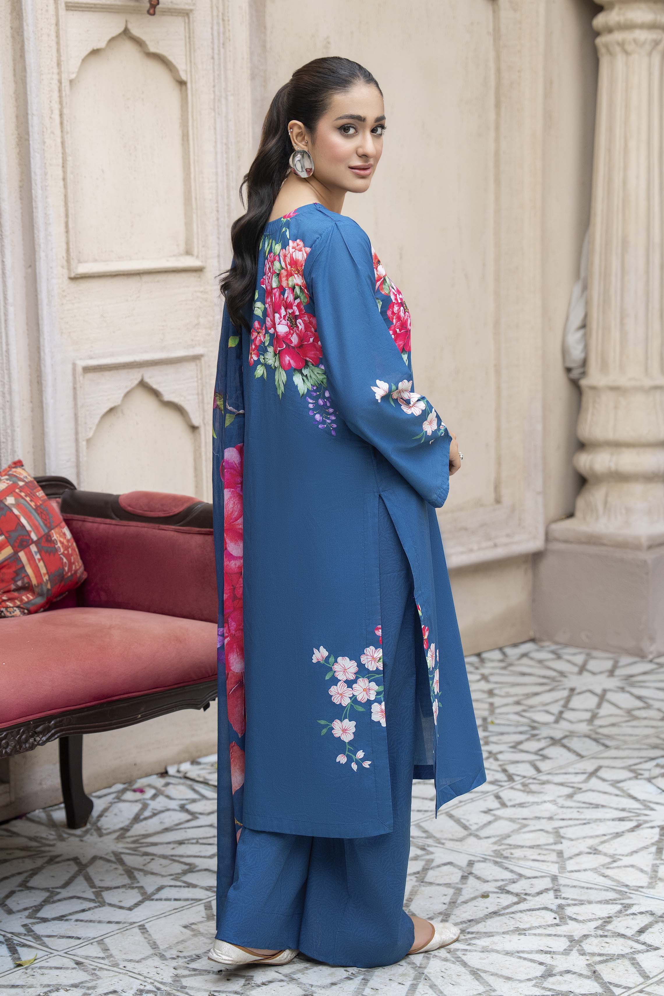 Motif Lawn Printed Suit-004 - Image 5