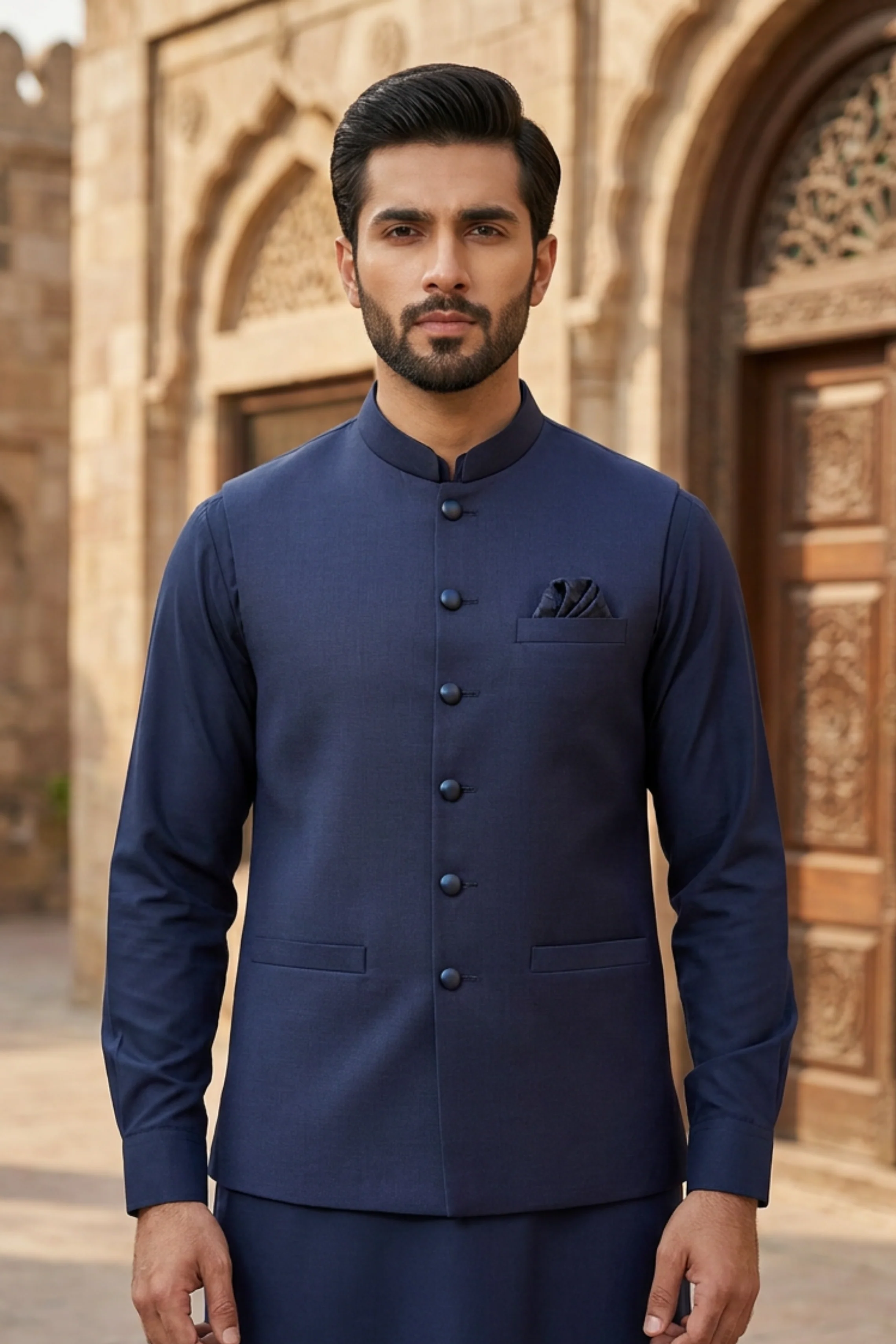 Motif Men's Waistcoat-2782 - Image 3