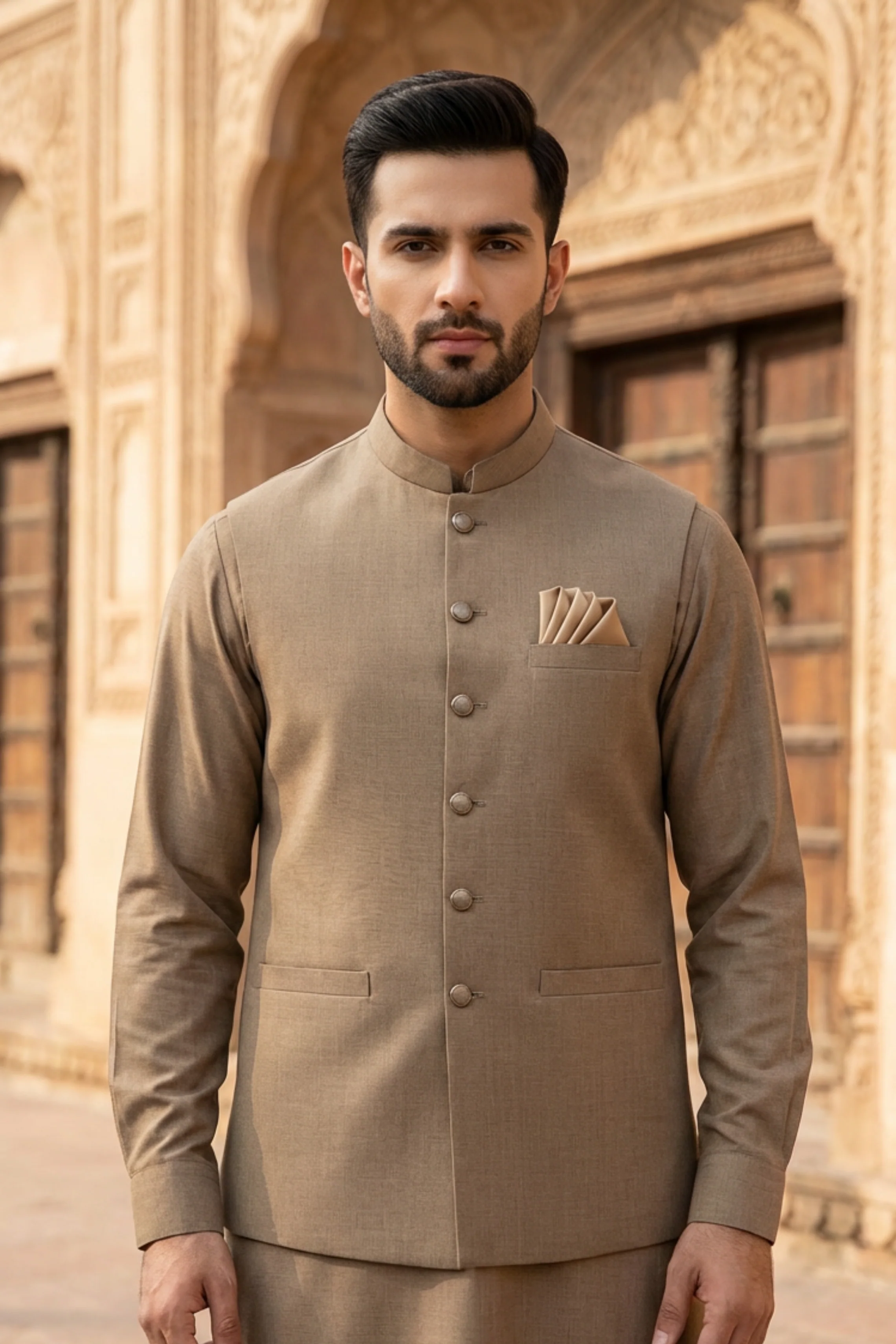 Motif Men's Waistcoat-8052 - Image 3