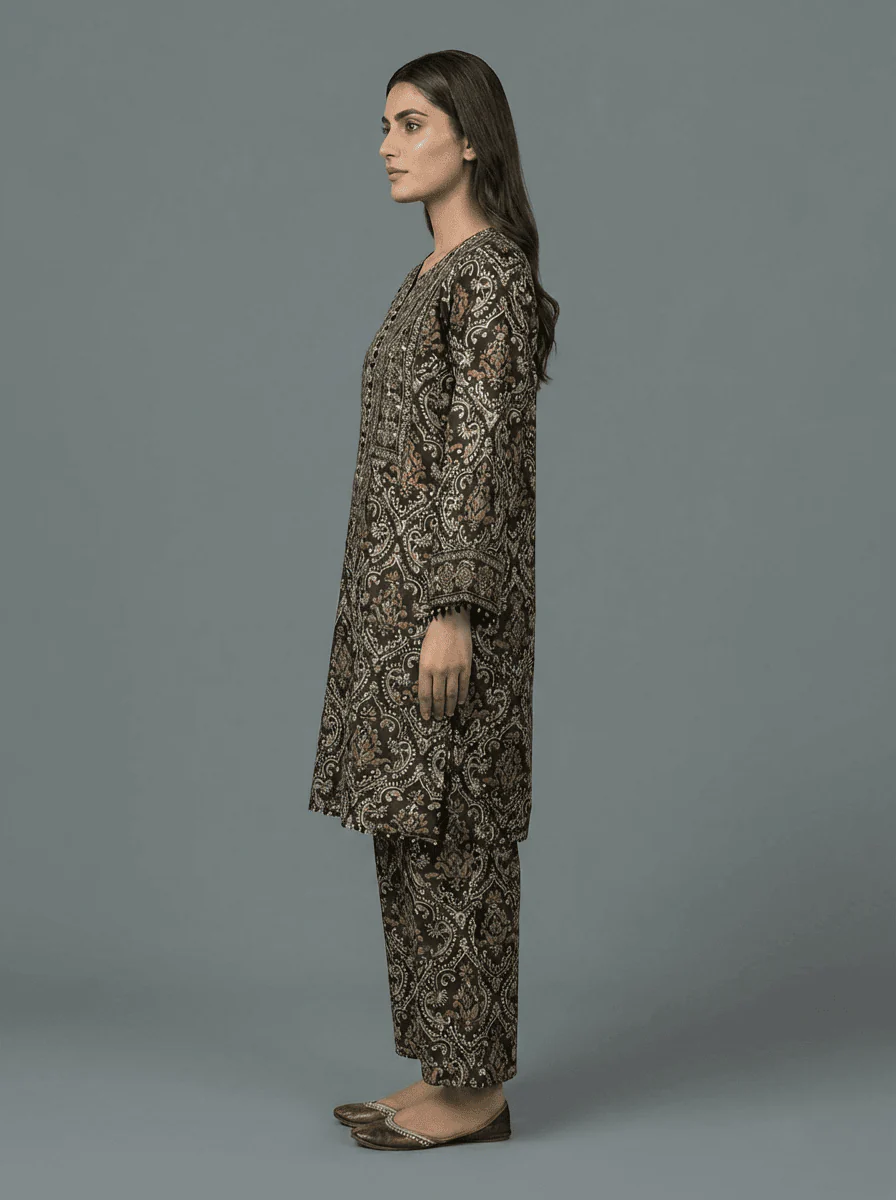 Motif Munar Embroidered Suit-3964 - Image 4